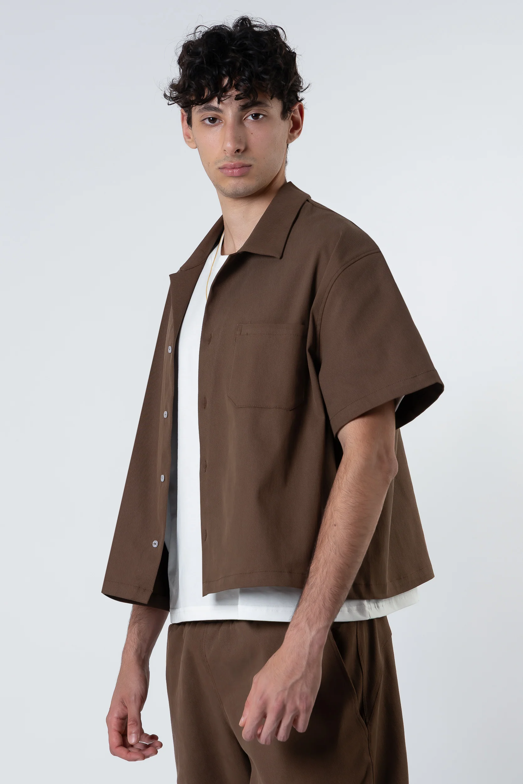 Bull Shirt boxy fit Blanks 280Gsm Moka - Image 3