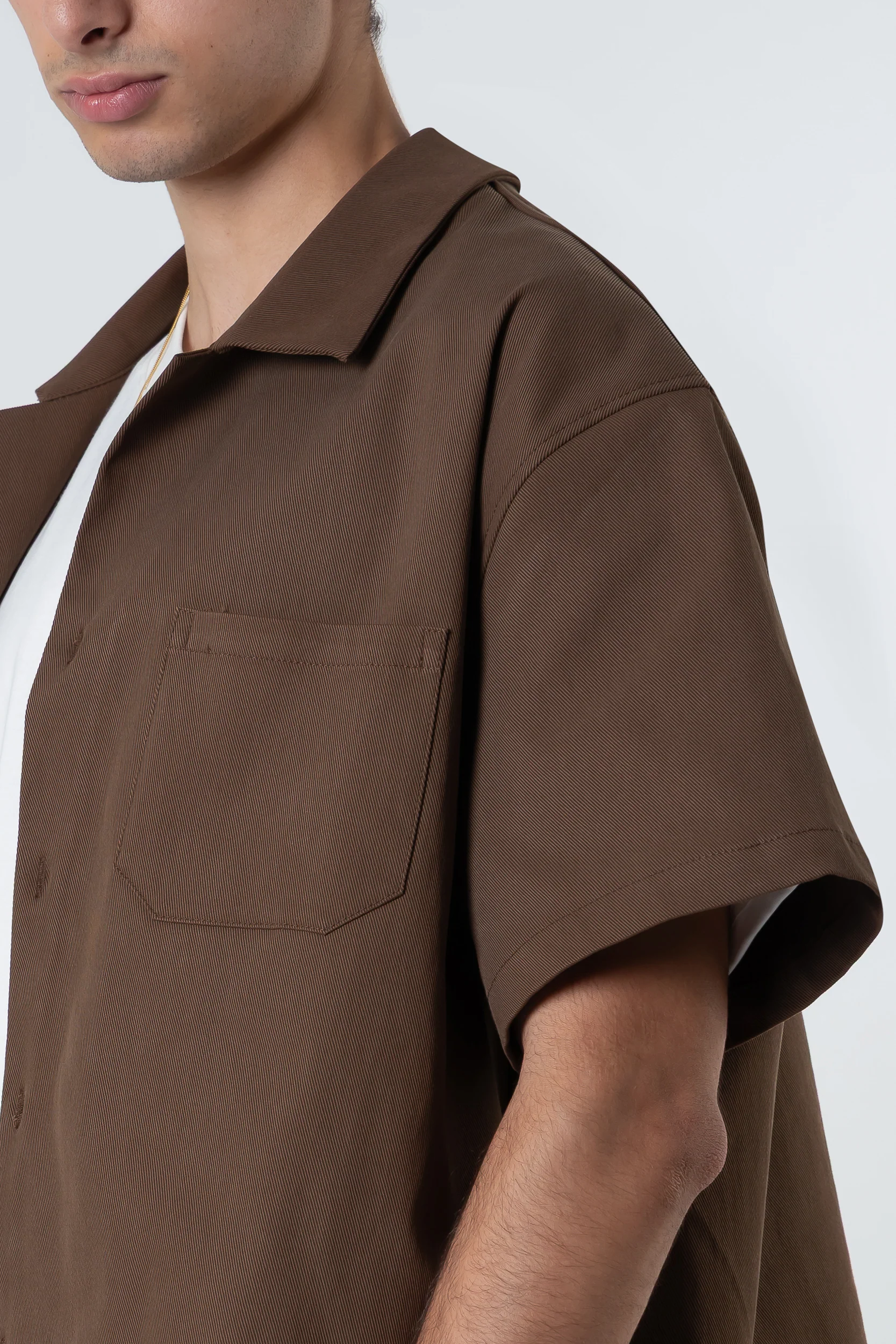 Bull Shirt boxy fit Blanks 280Gsm Moka - Image 5