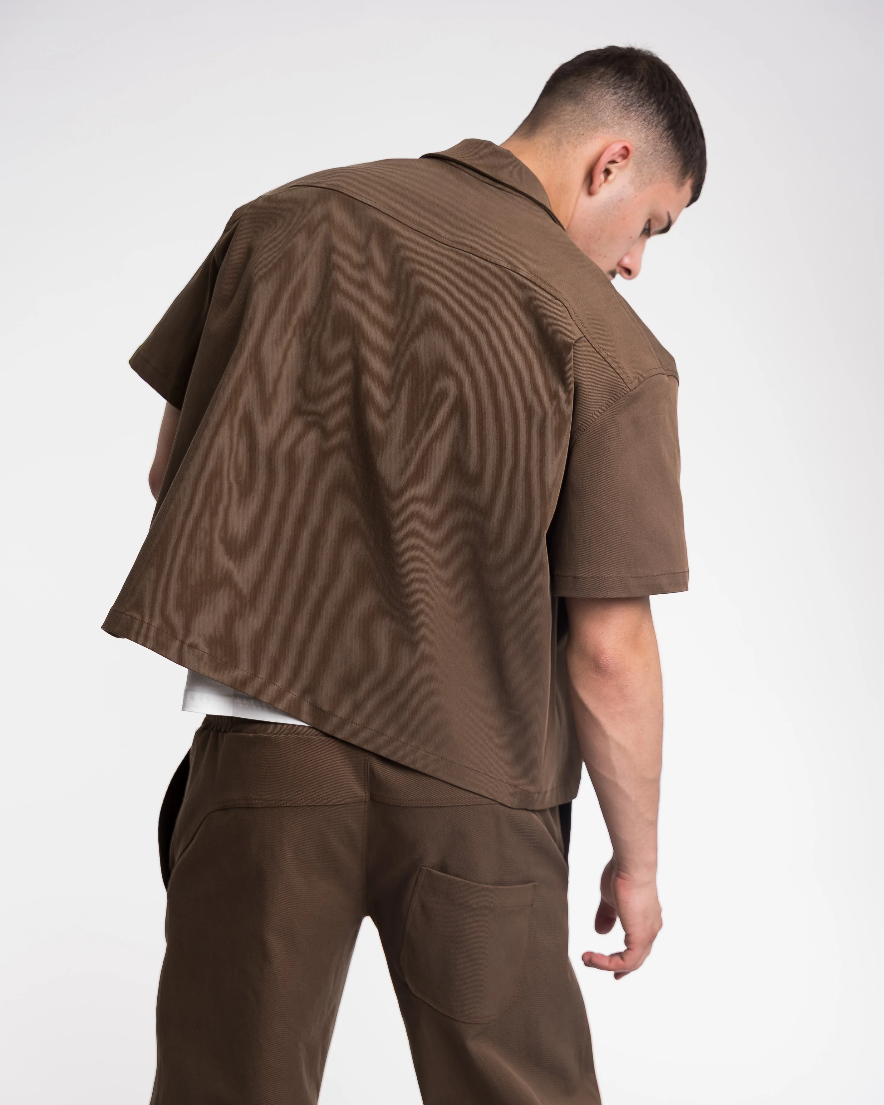 Bull Shirt boxy fit Blanks 280Gsm Moka - Image 6