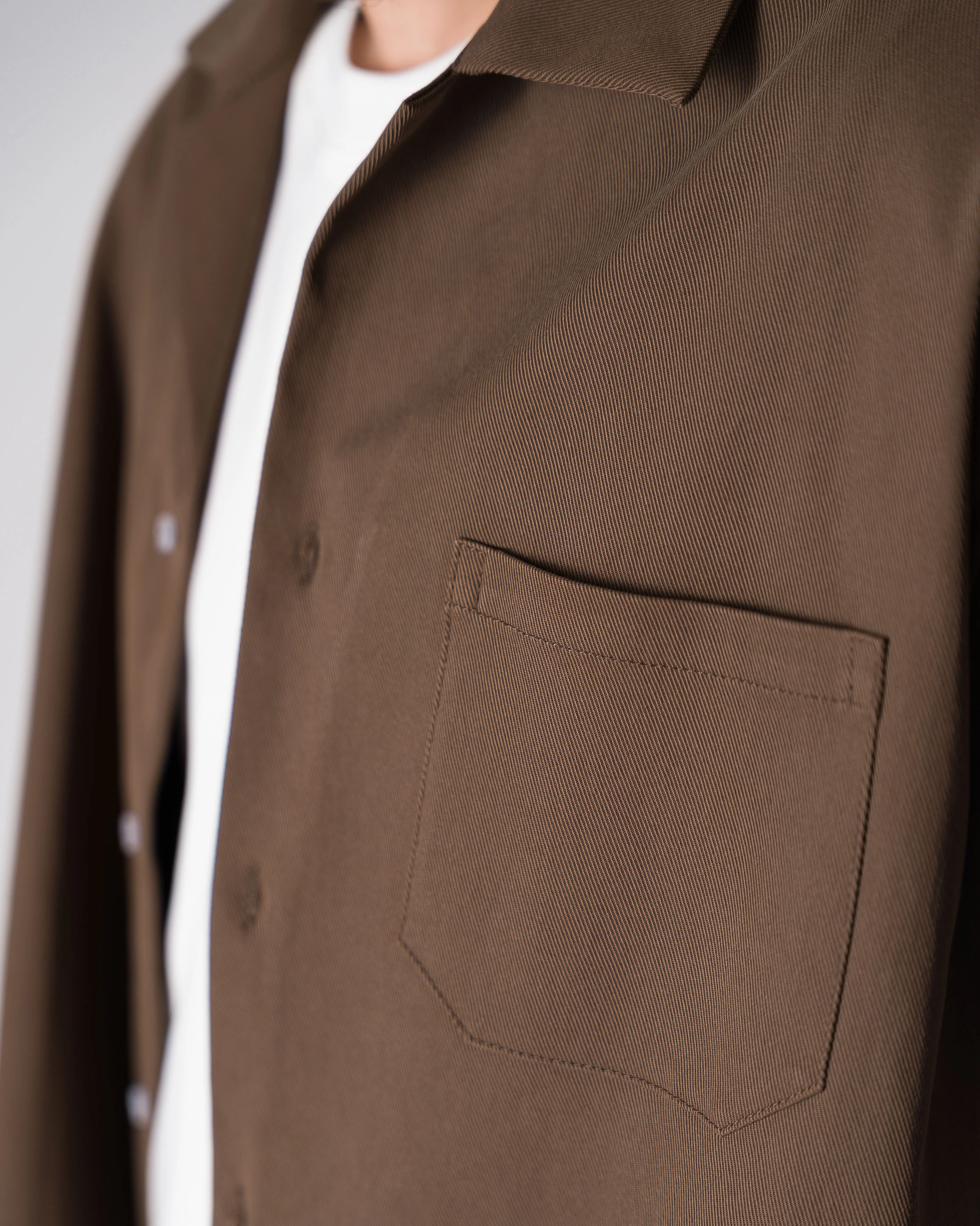 Bull Shirt boxy fit Blanks 280Gsm Moka - Image 7