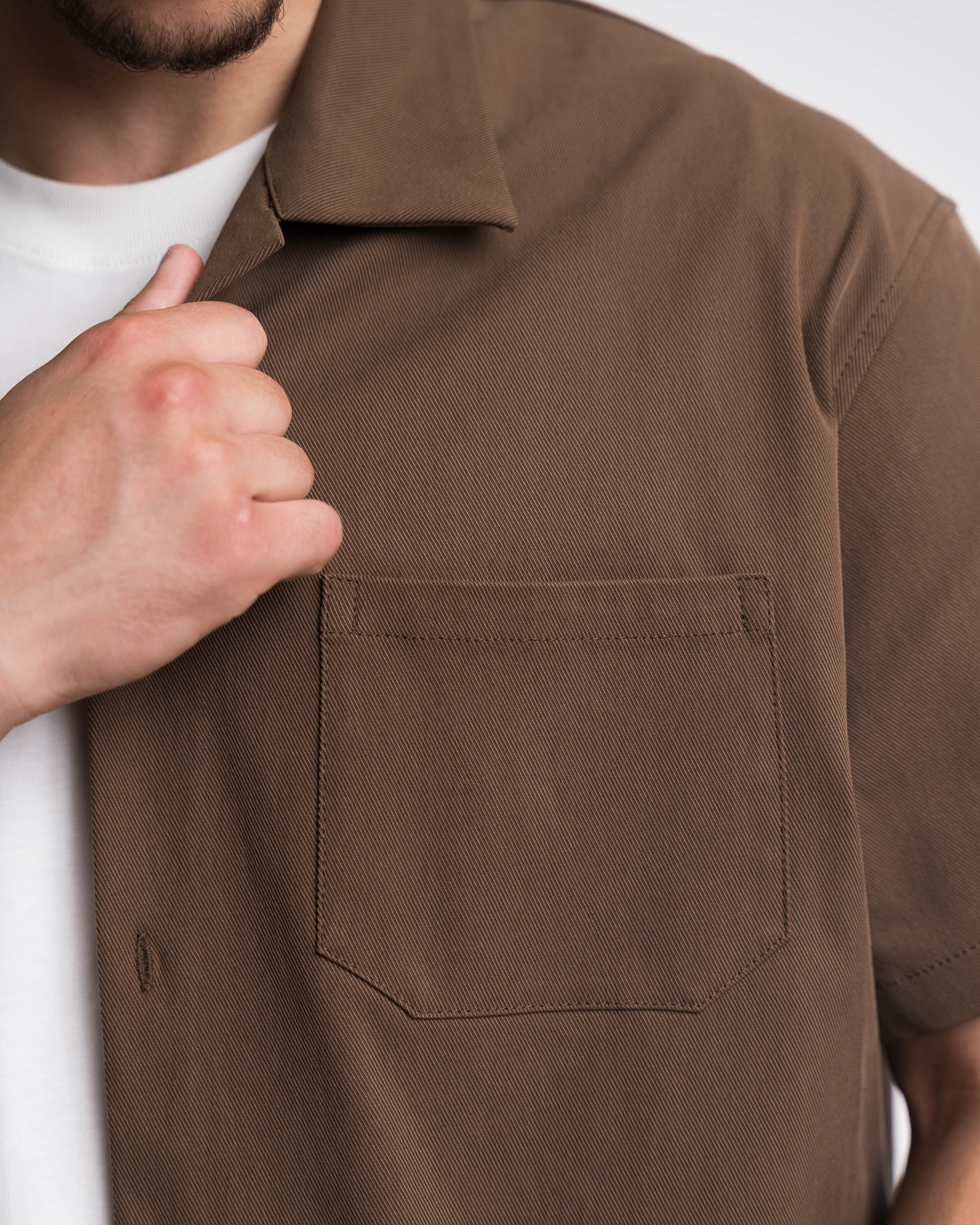 Bull Shirt boxy fit Blanks 280Gsm Moka - Image 8