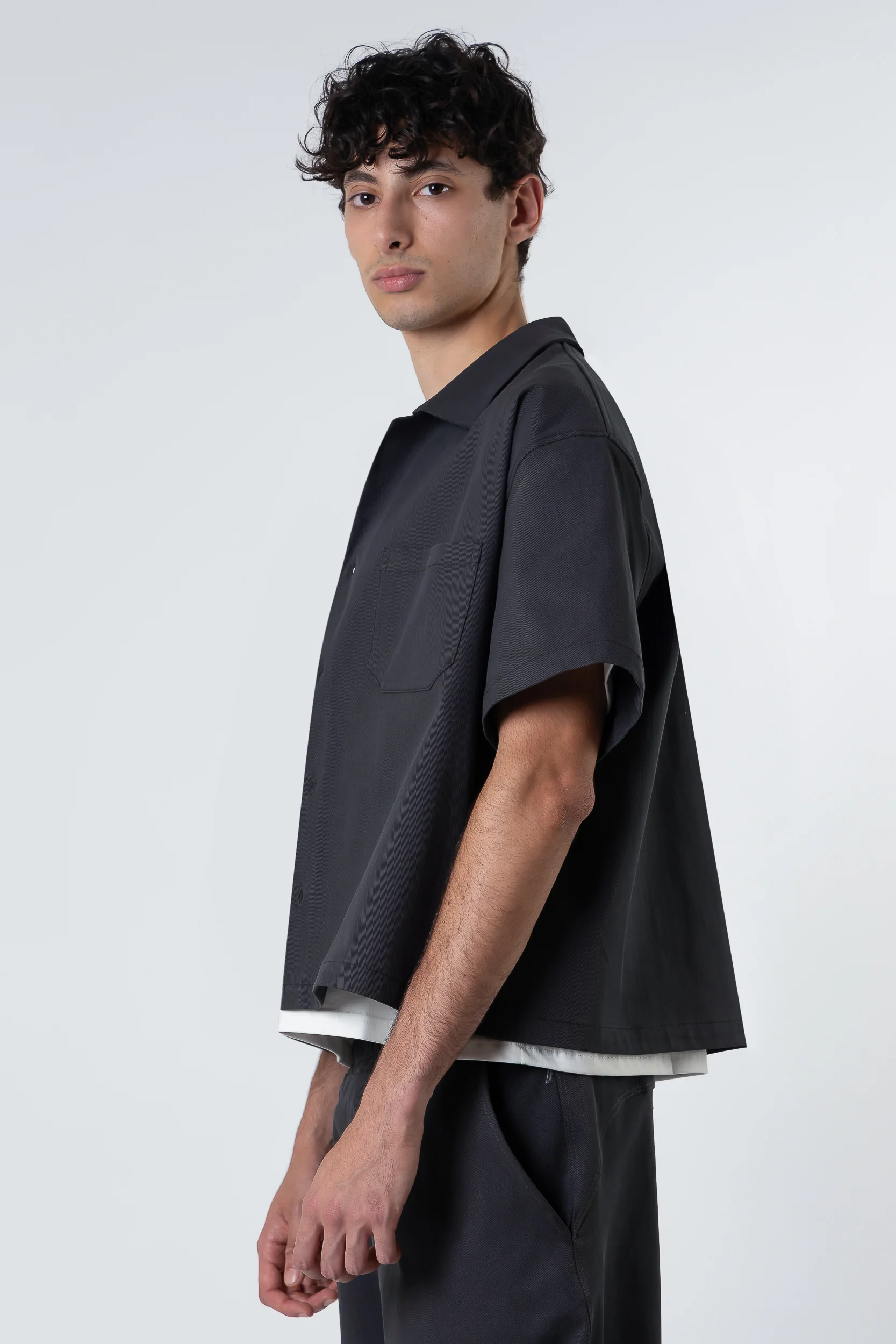 Bull Shirt boxy fit Blanks 280Gsm Dark Grey - Image 3