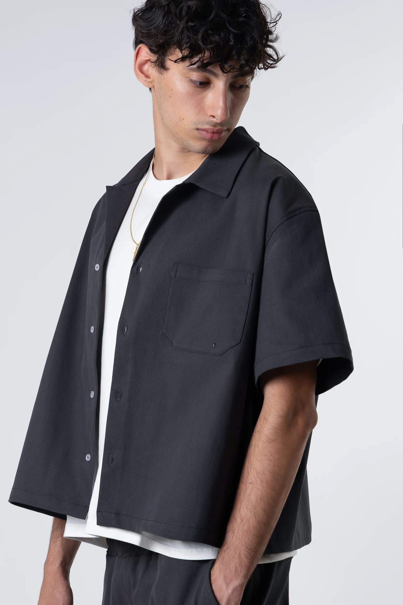 Bull Shirt boxy fit Blanks 280Gsm Dark Grey - Image 5