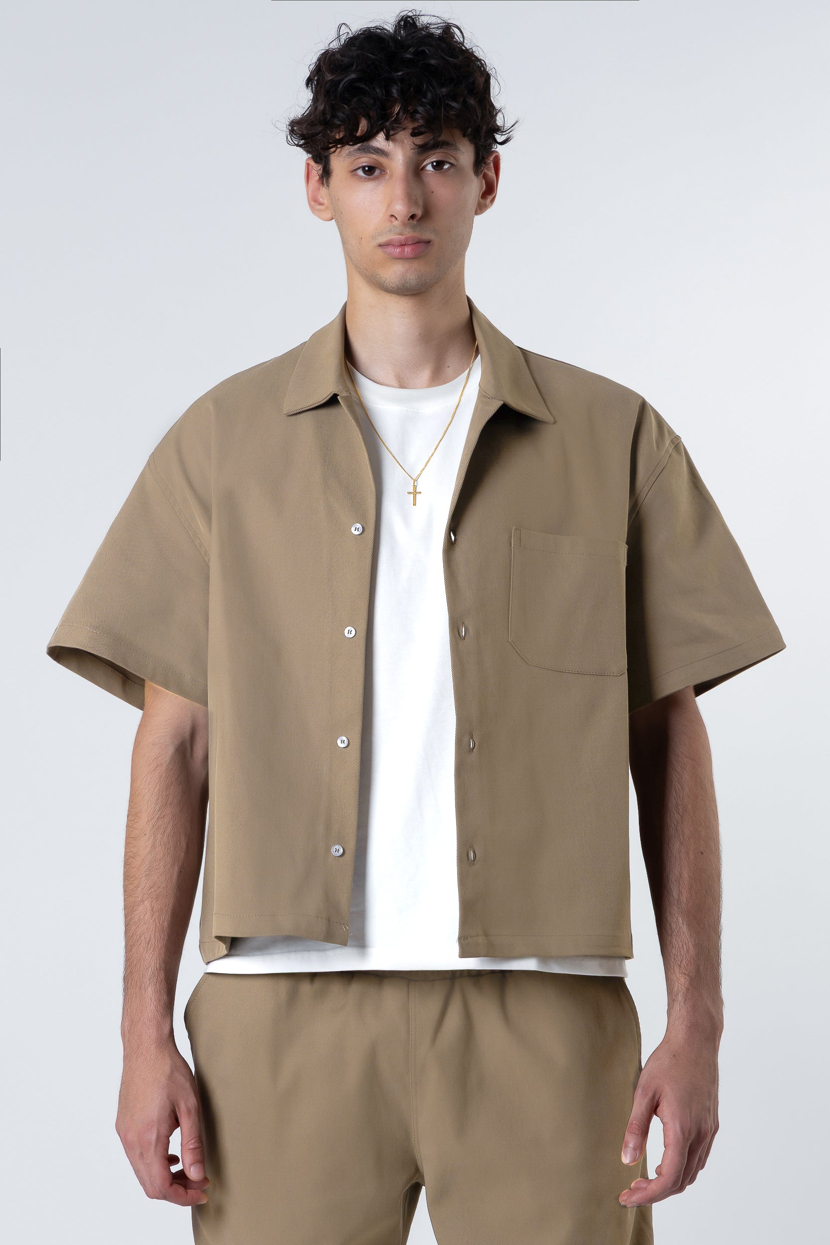 Bull Shirt boxy fit Blanks 280Gsm Sand - Image 3