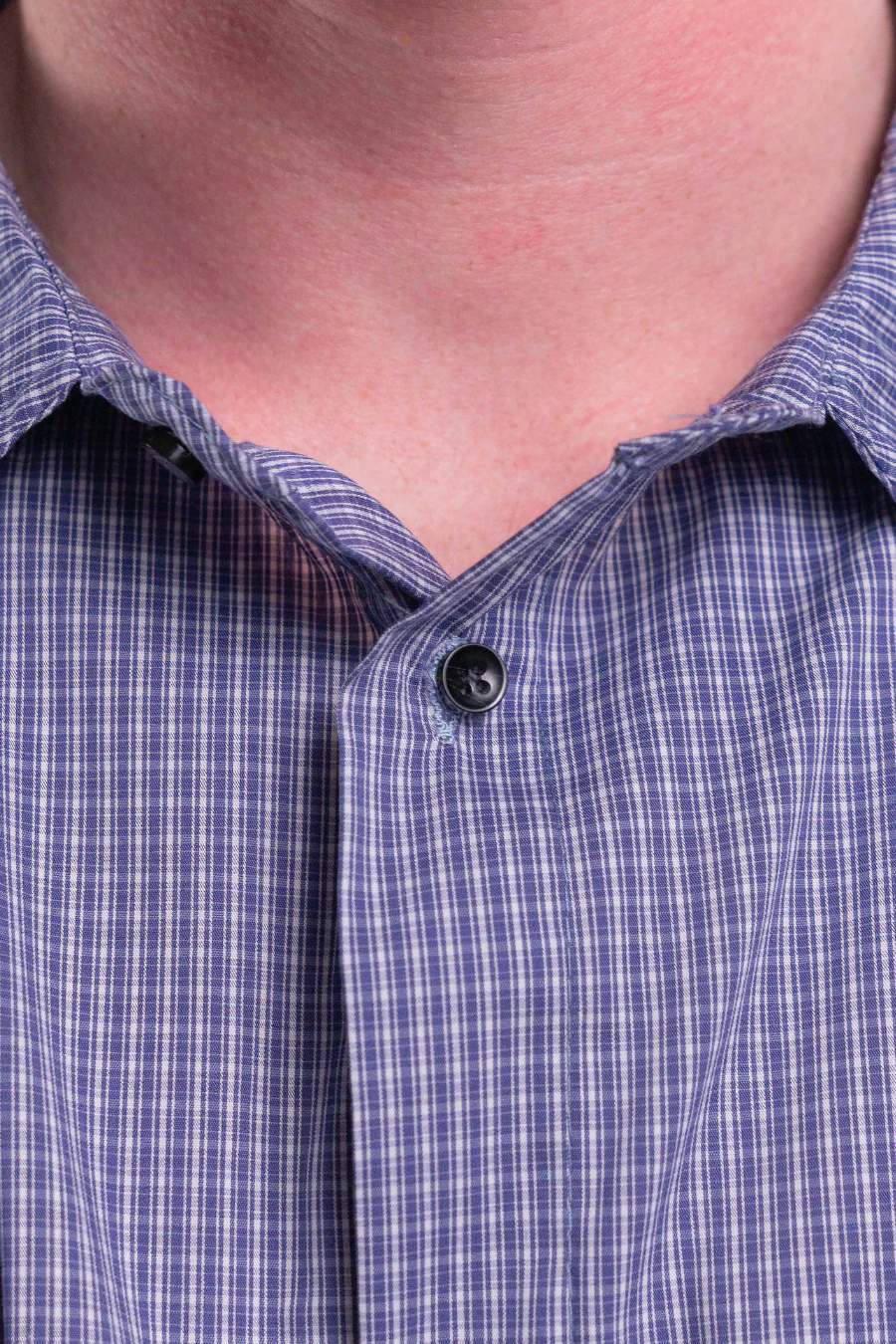 Checked Shirt Boxy fit Blue - Image 5