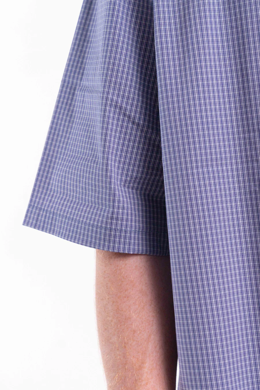 Checked Shirt Boxy fit Blue - Image 6