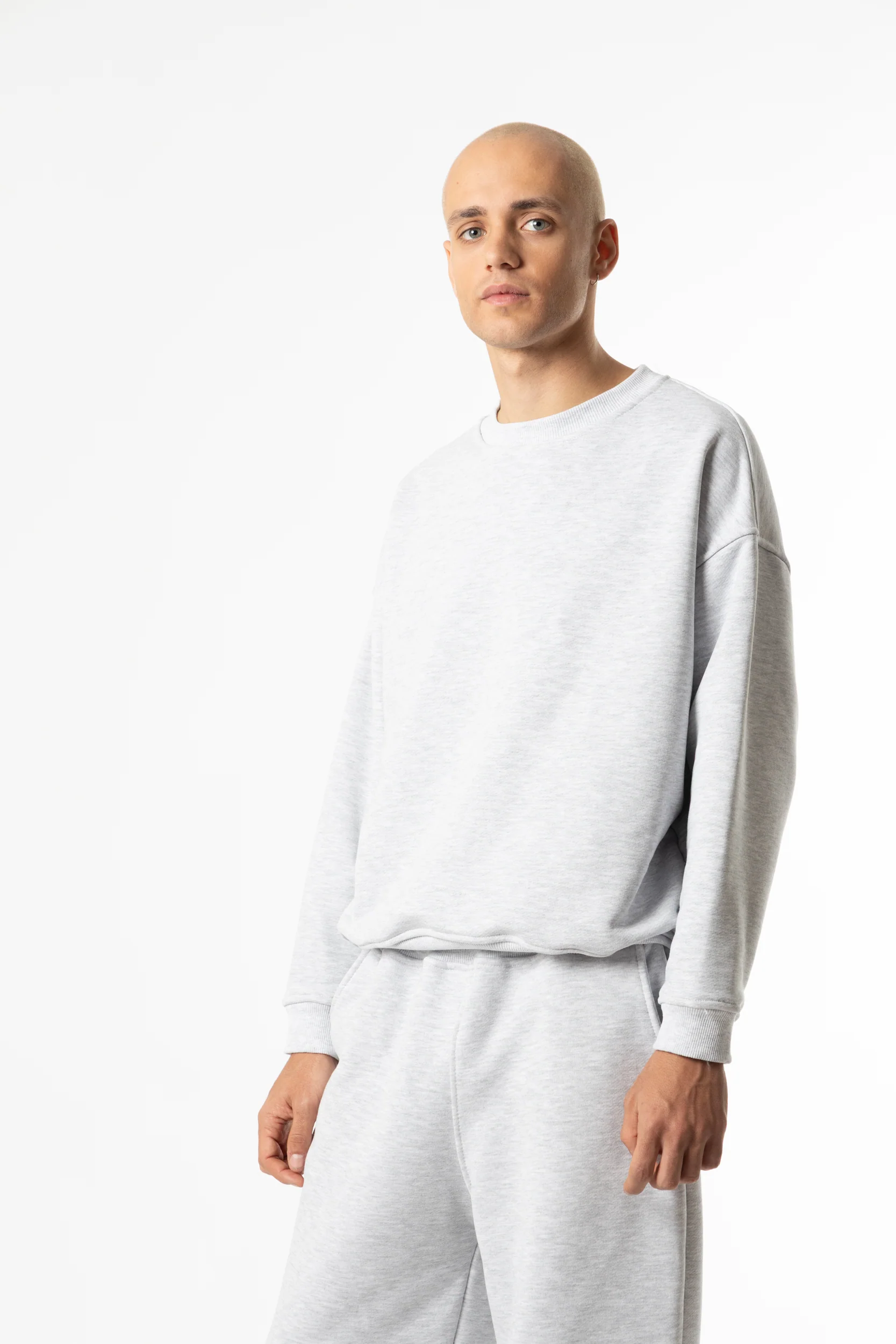 Crewneck Cropped Blanks 500GSM Black - Image 3
