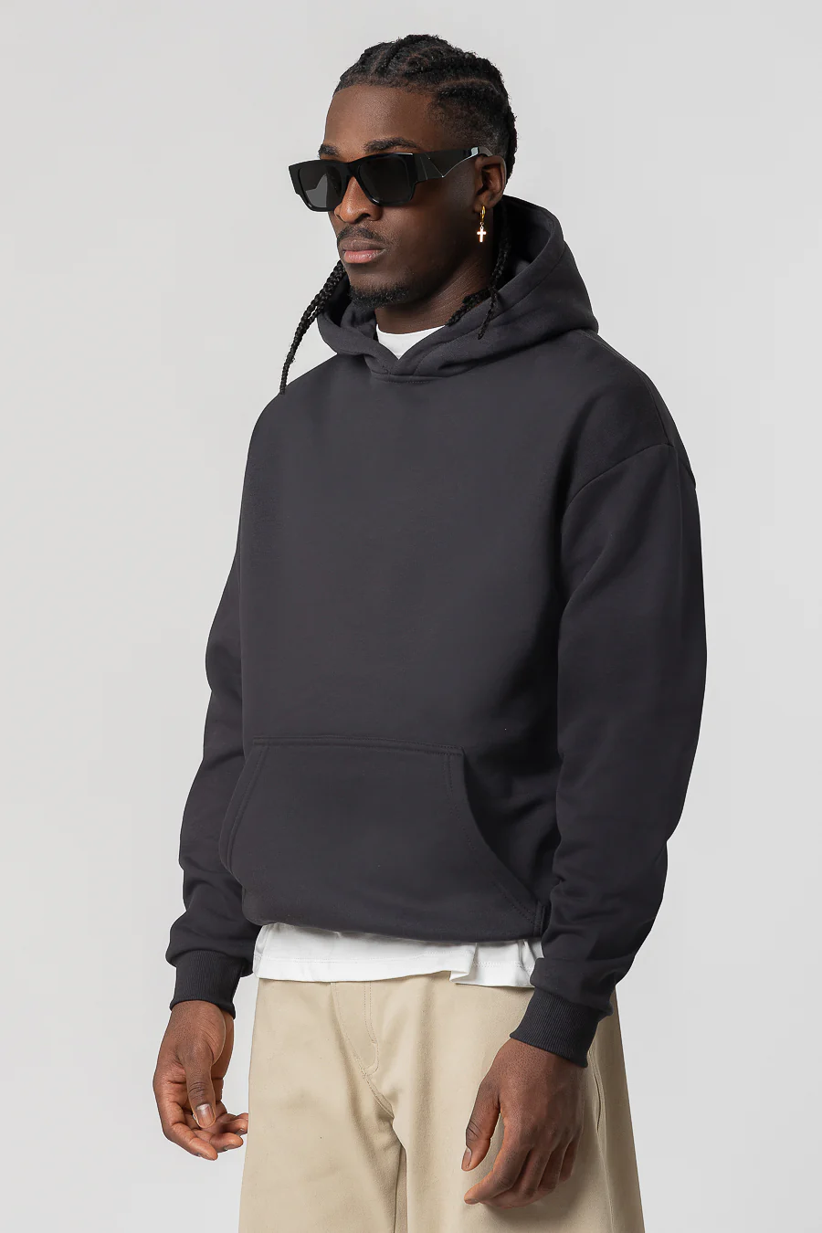 Hoodie Premium Blanks 330GSM Dark Chocolate - Image 4