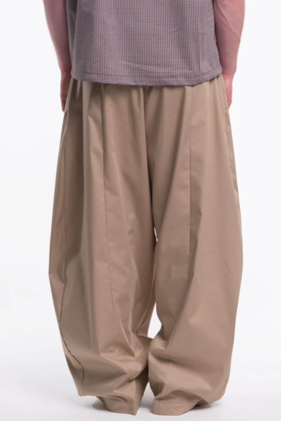 Wide pleat pants Sand - Image 4