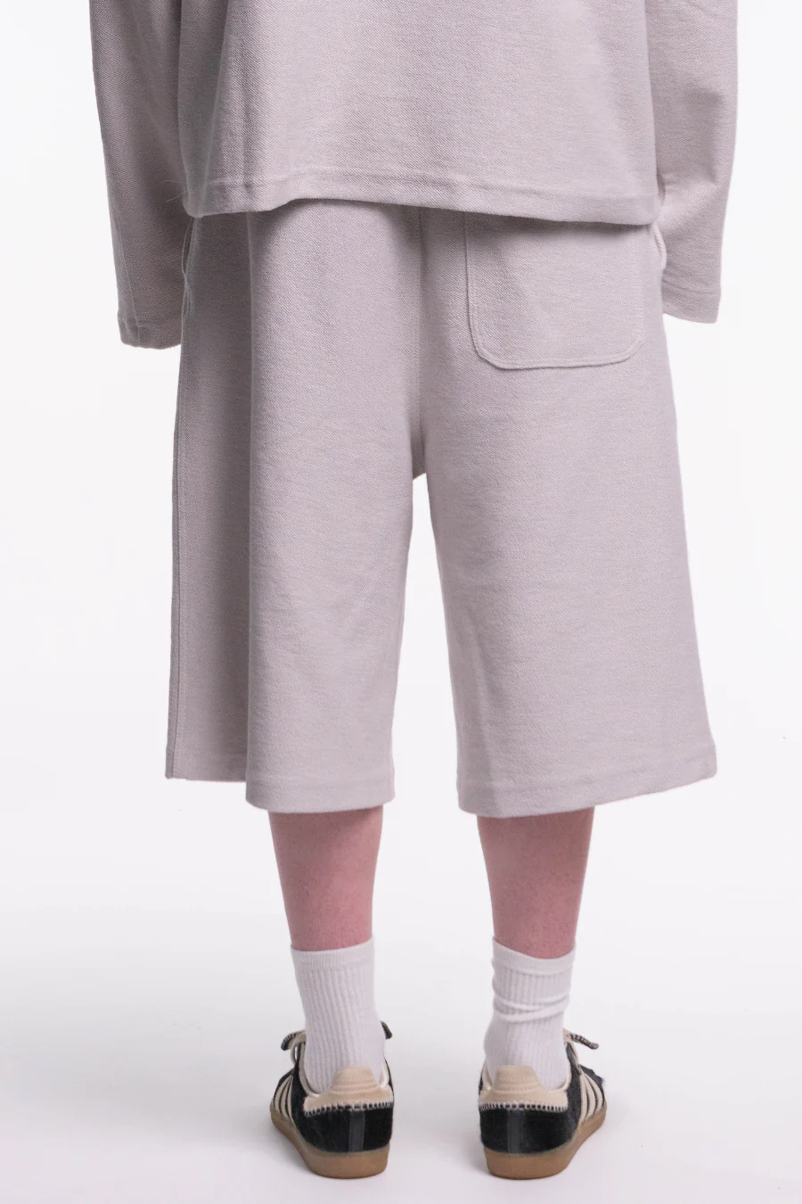 jorts reversed sweatshirt grey - Image 3