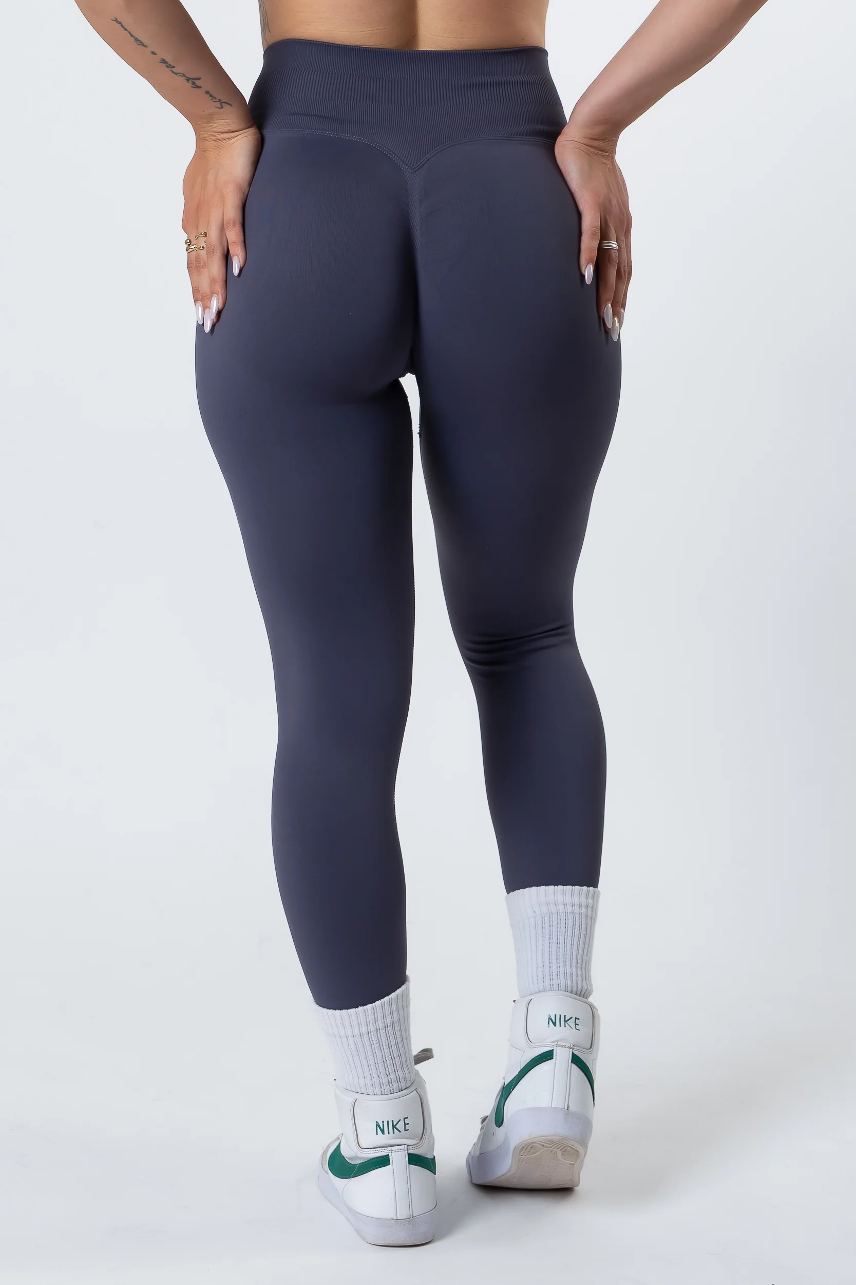 Leggins Push Up Seamless Dark Grey - Image 10