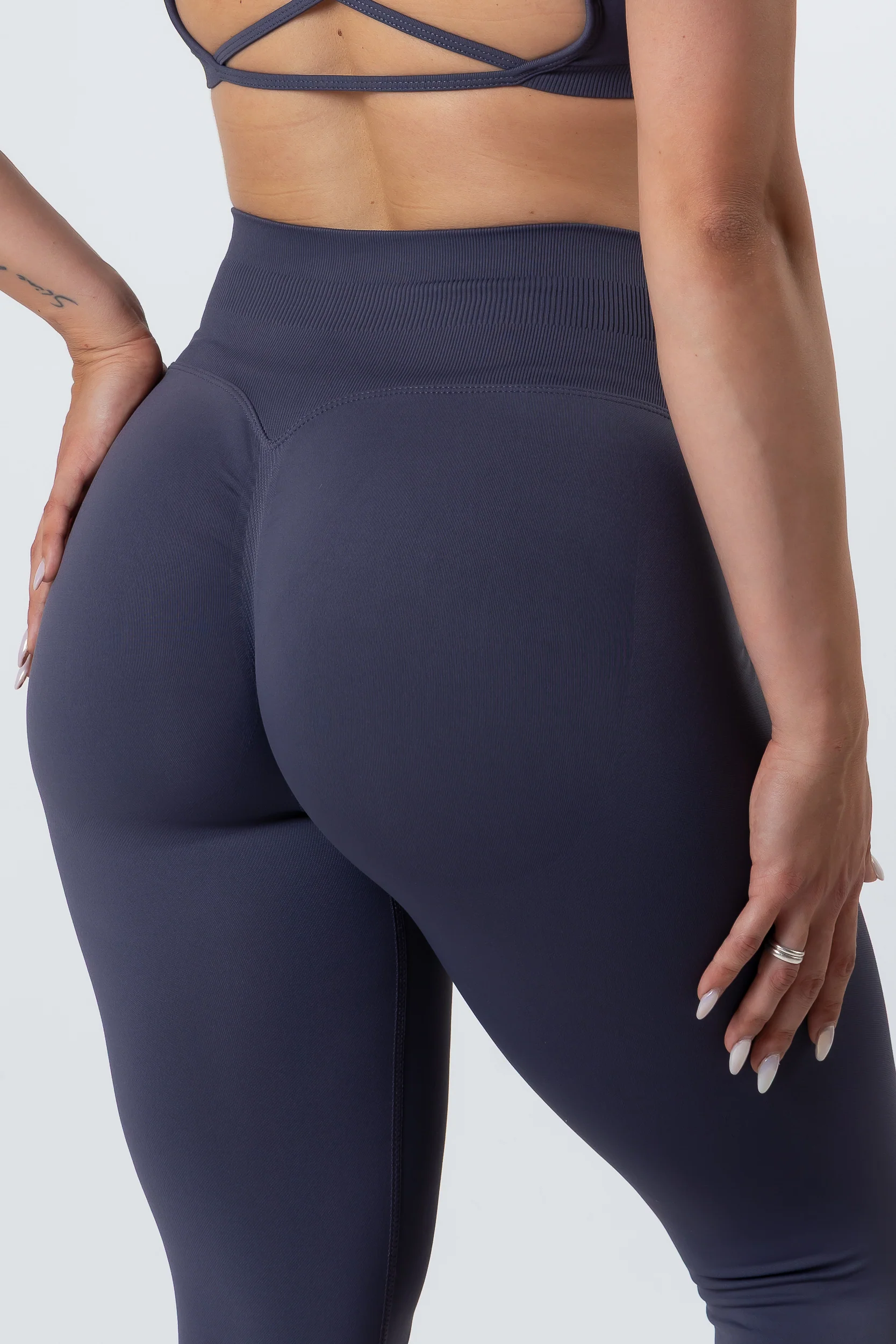 Leggins Push Up Seamless Dark Grey - Image 11