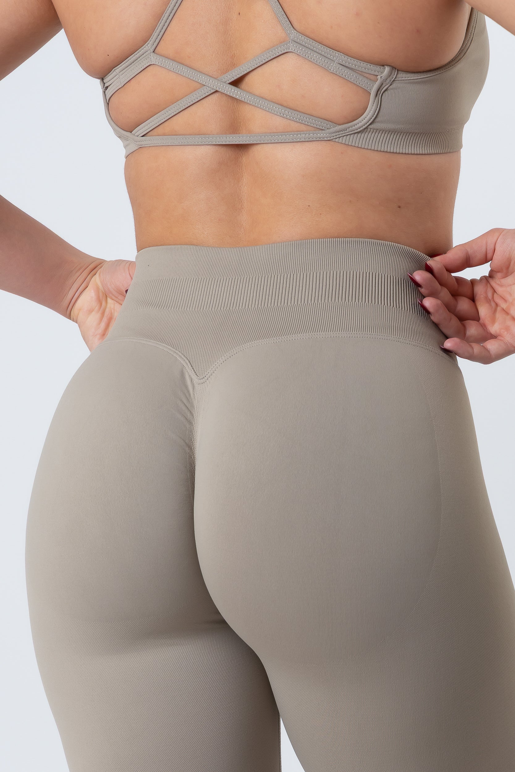 Leggins Push Up Seamless Sand - Image 8