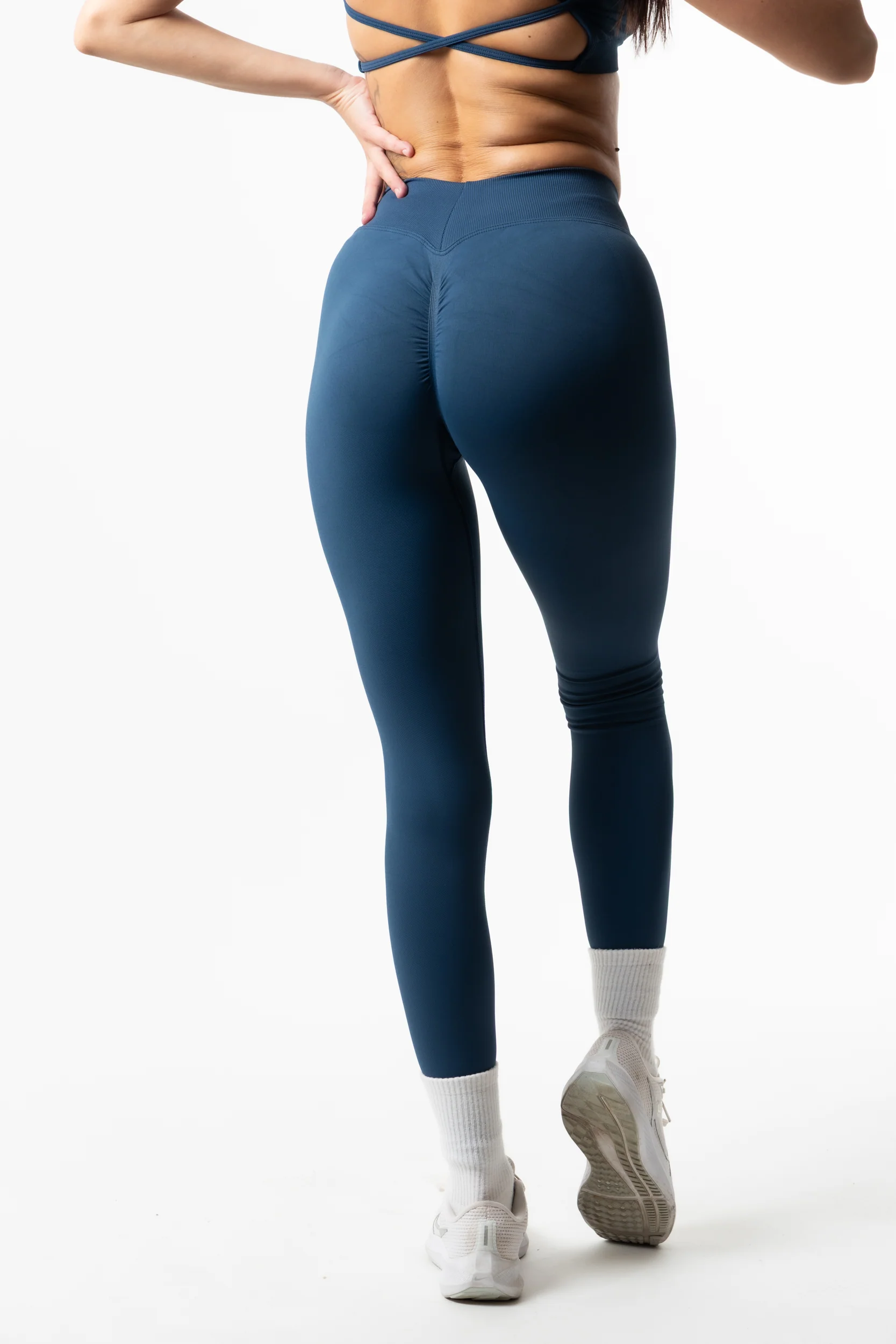 Leggins Push Up Seamless Tropical Blue - Image 7