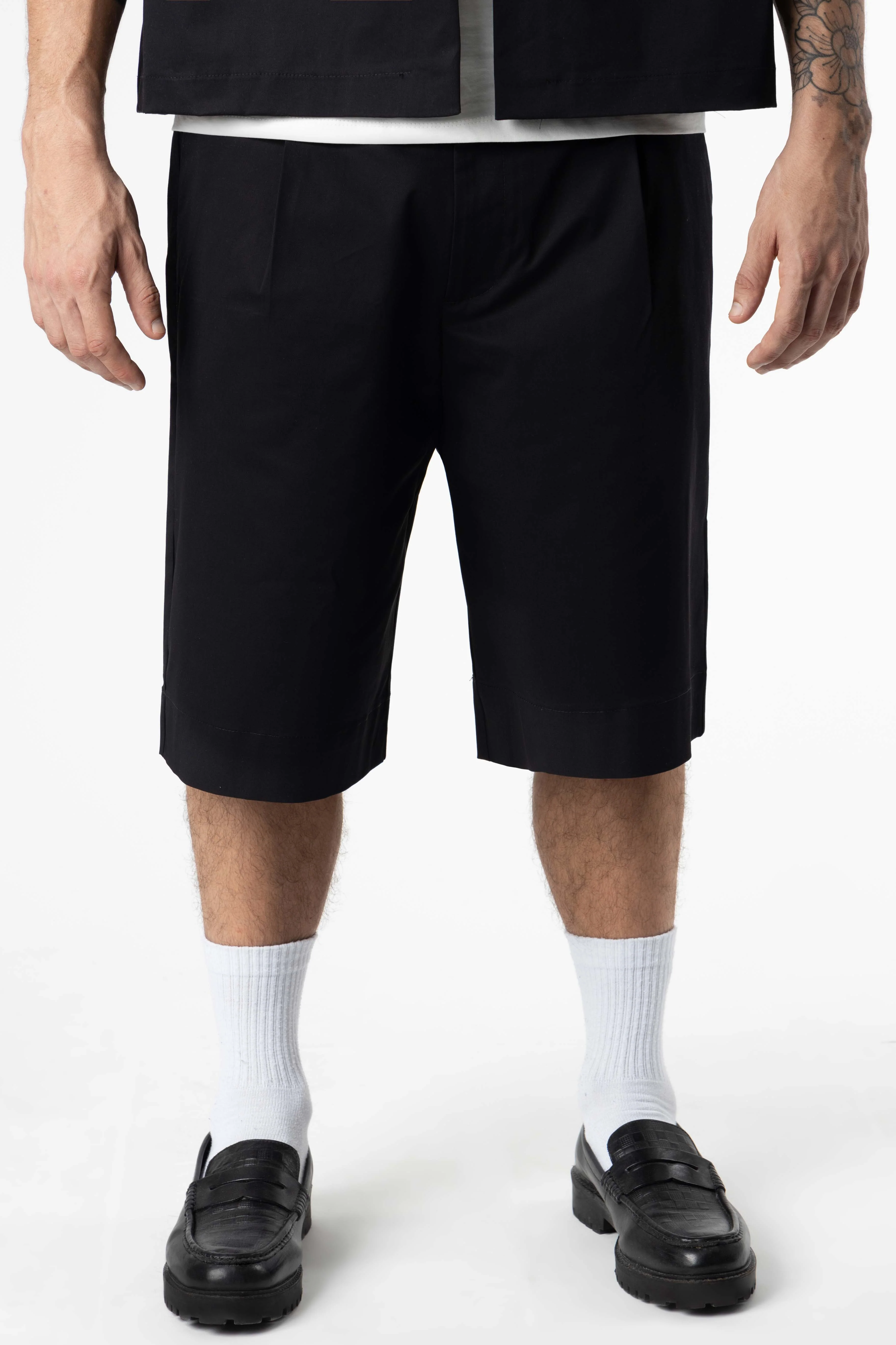 Plated Jorts Baggy fit 205Gsm Black - Image 3