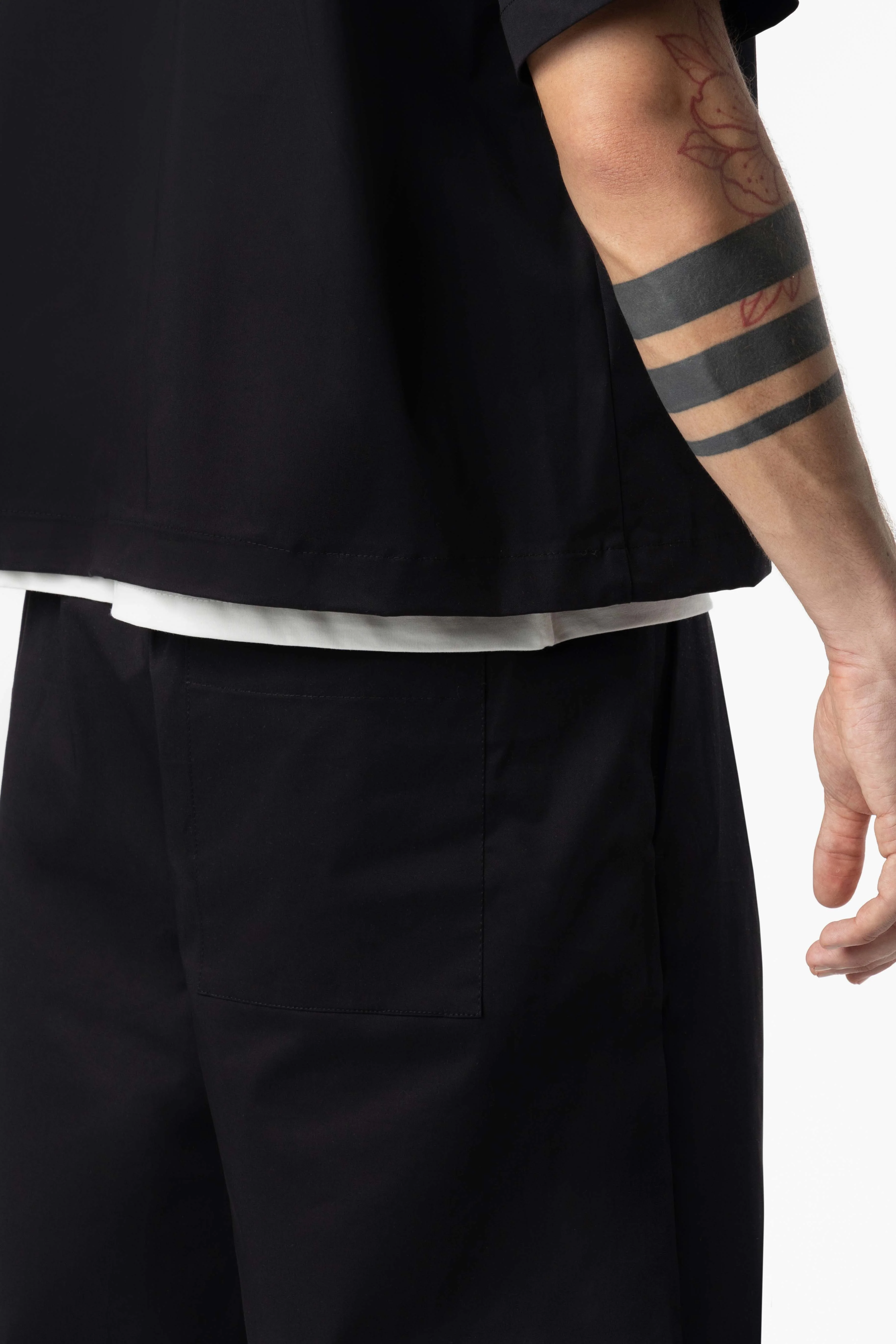 Plated Jorts Baggy fit 205Gsm Black - Image 4