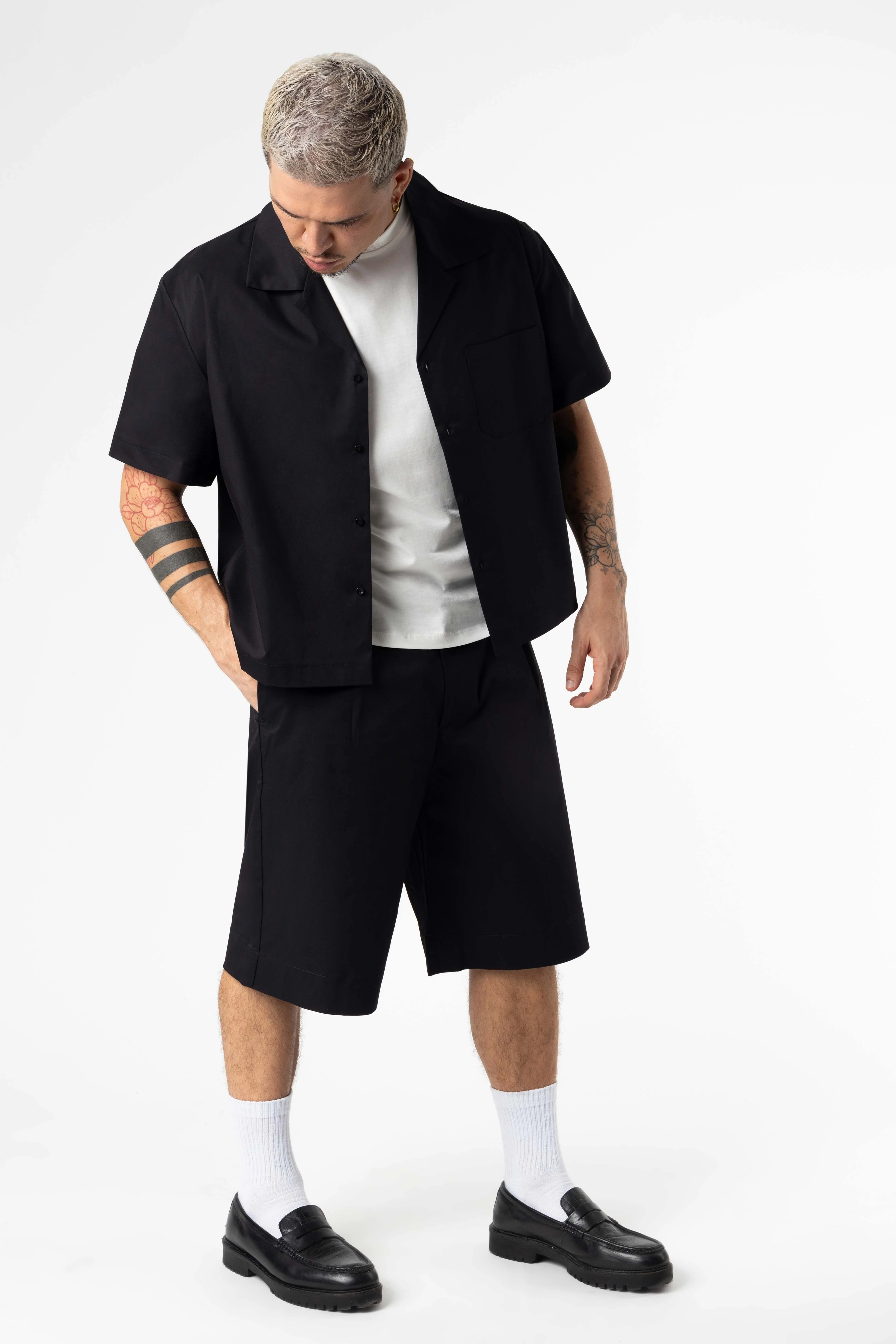 Plated Jorts Baggy fit 205Gsm Black - Image 6