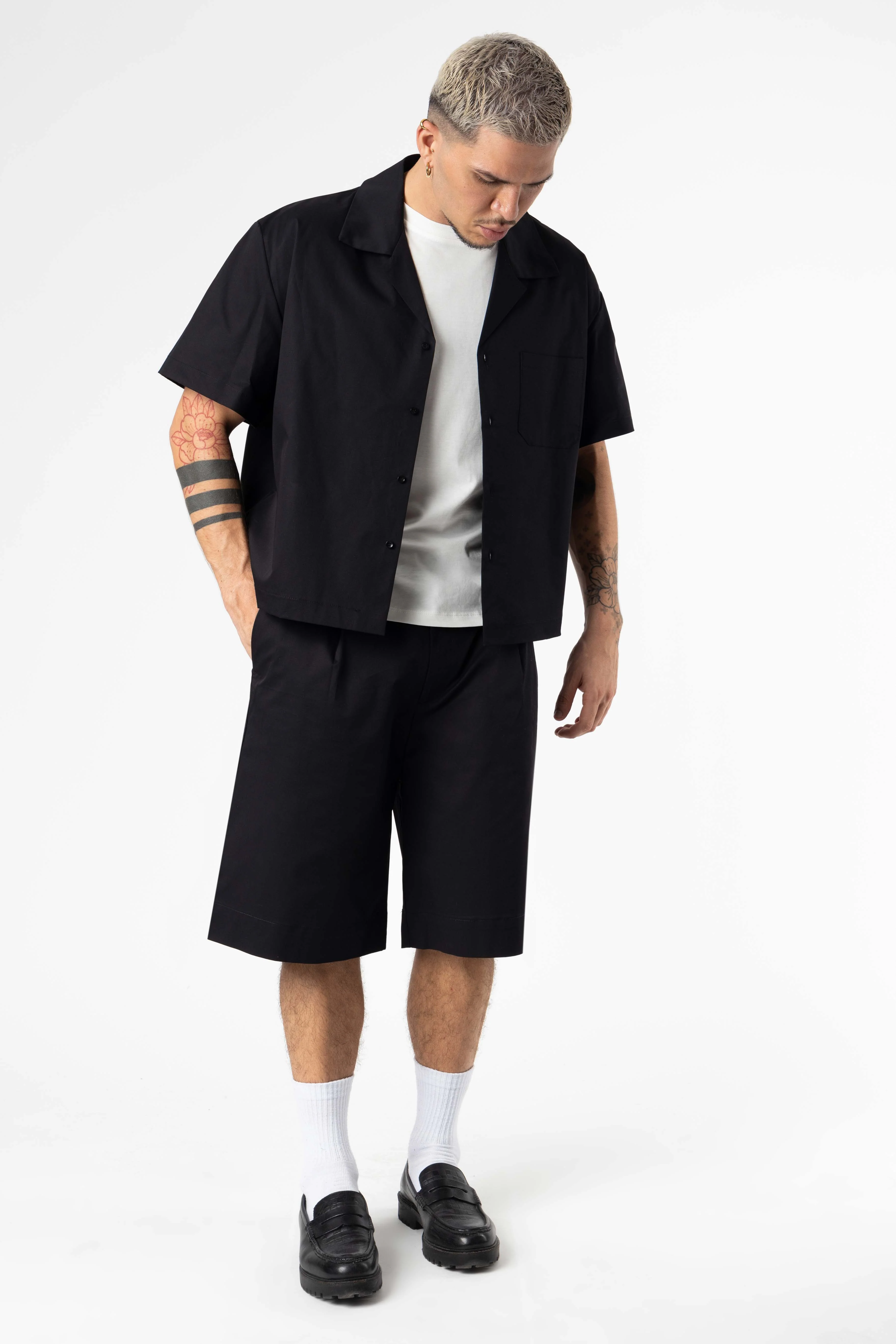 Plated Jorts Baggy fit 205Gsm Black - Image 7