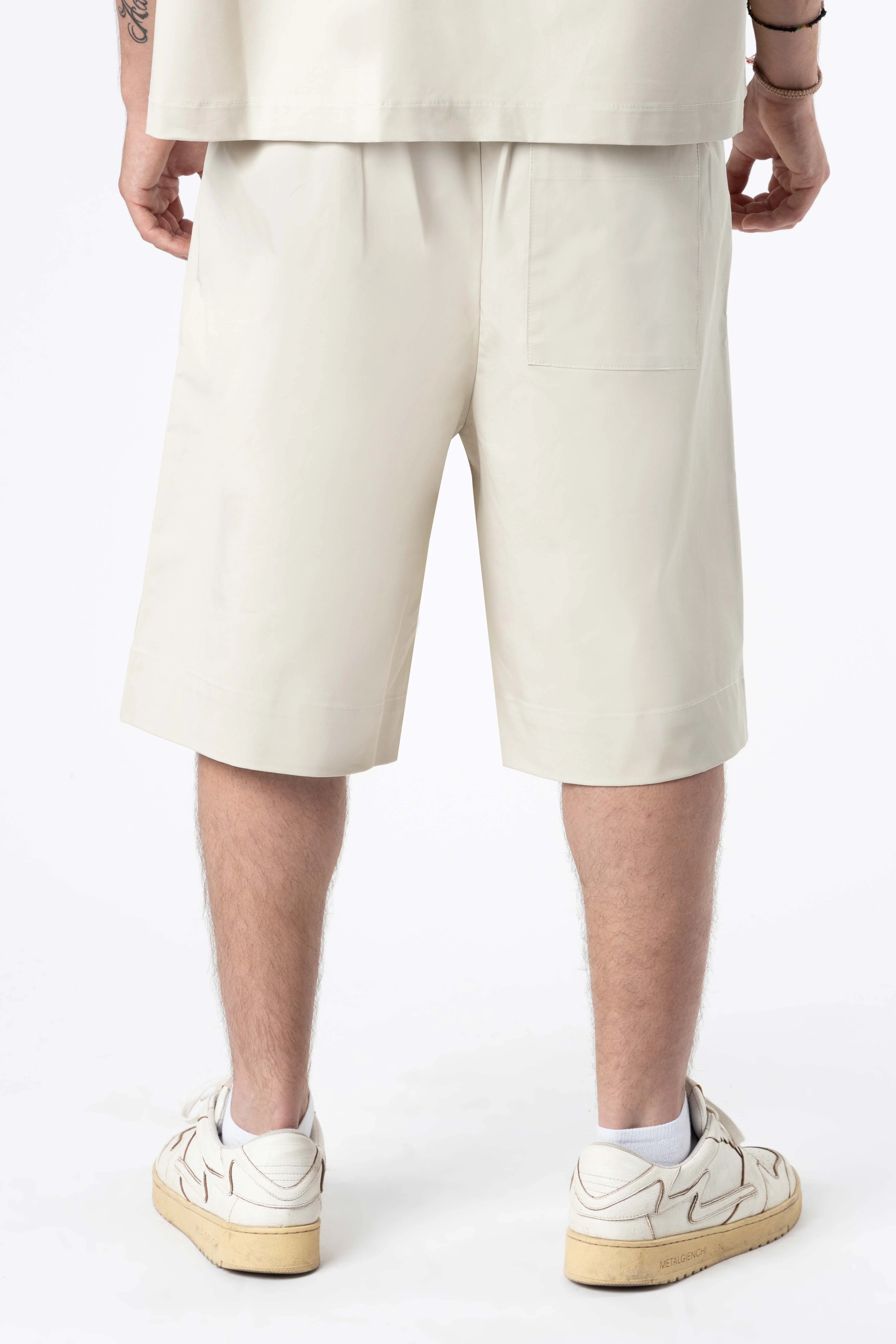 Plated Jorts Baggy fit 205Gsm Sand - Image 4