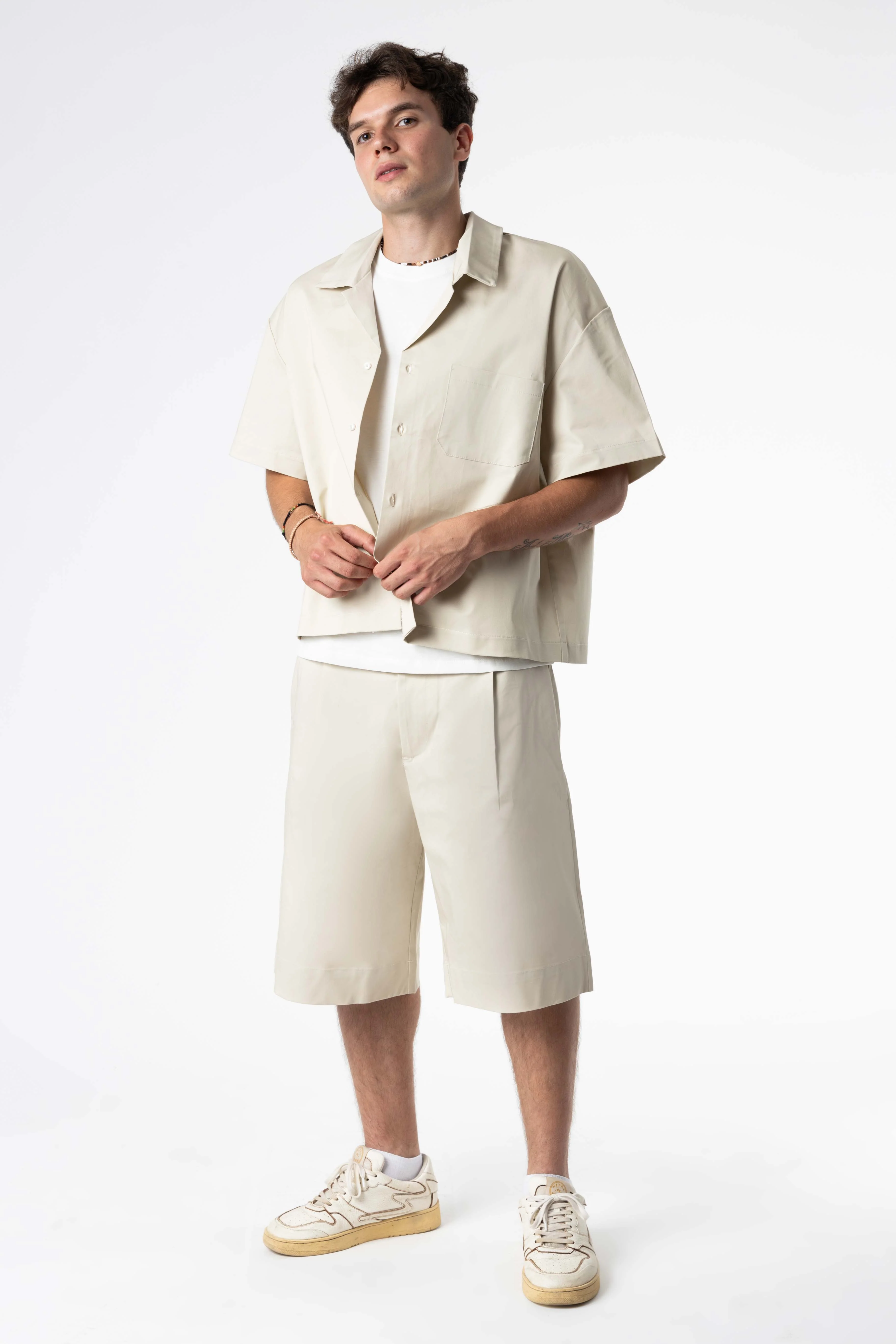 Shirt boxy fit Blanks 205Gsm Sand - Image 7