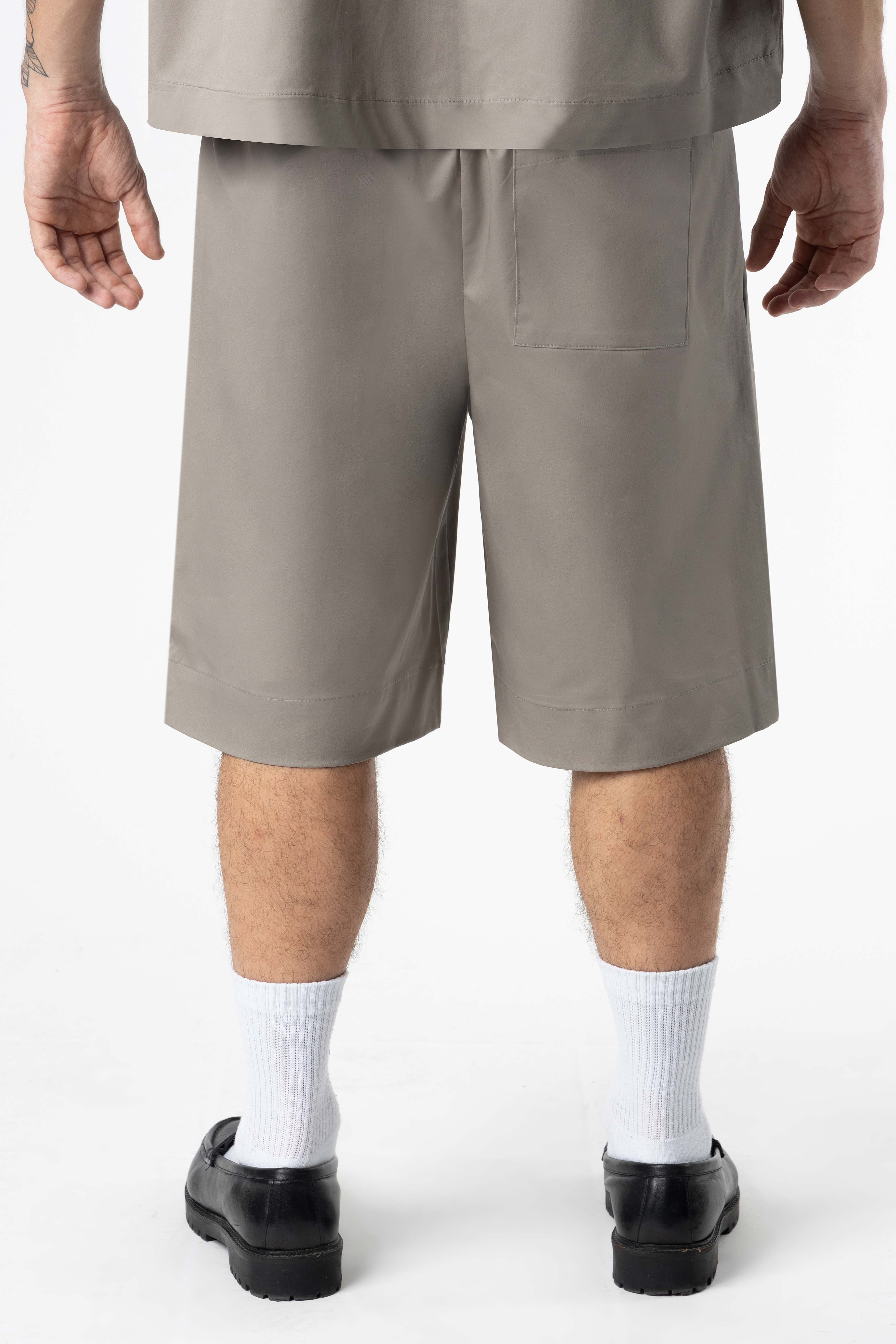 Plated Jorts Baggy fit 205Gsm Silver - Image 4