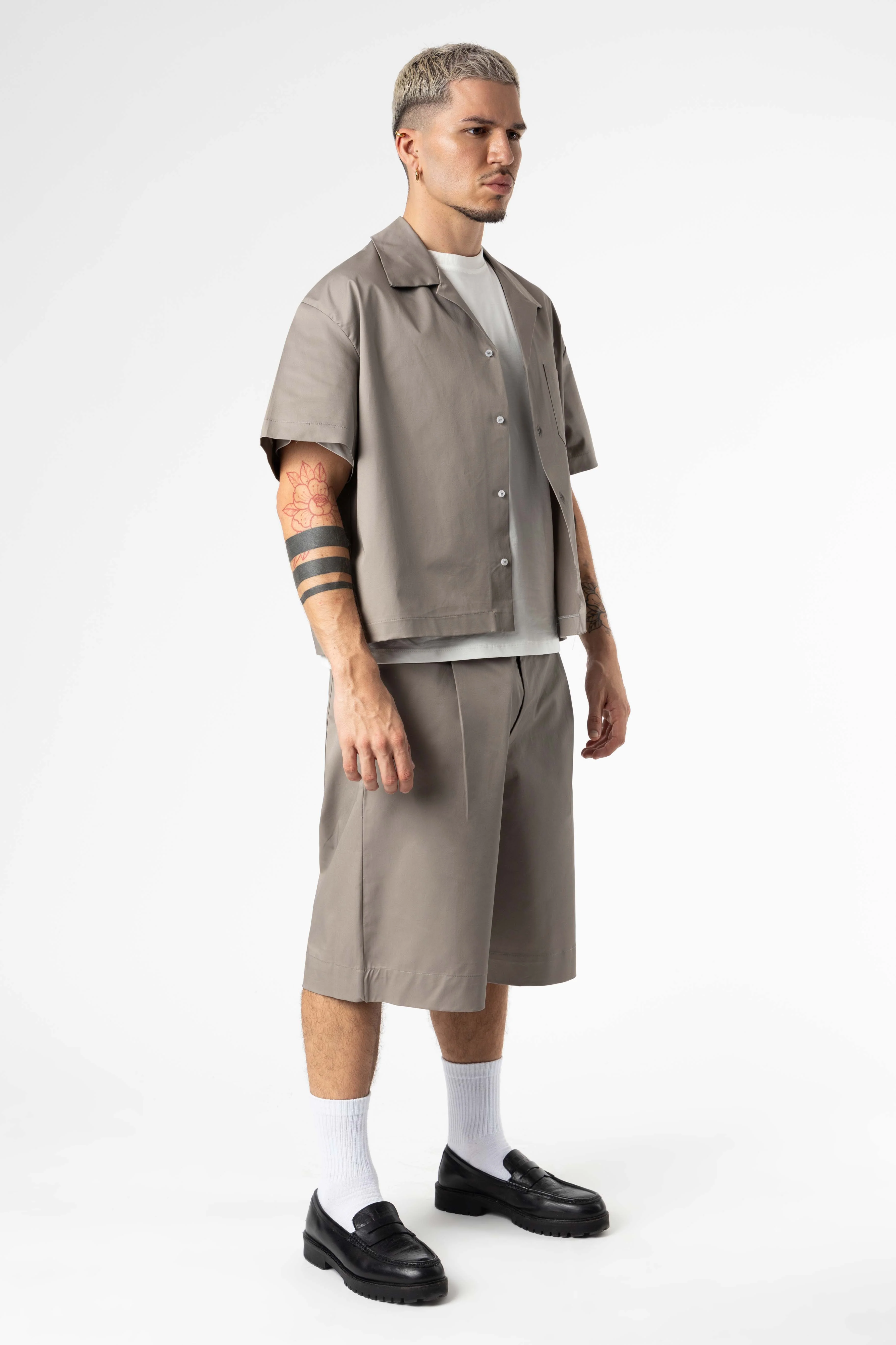 Plated Jorts Baggy fit 205Gsm Silver - Image 6