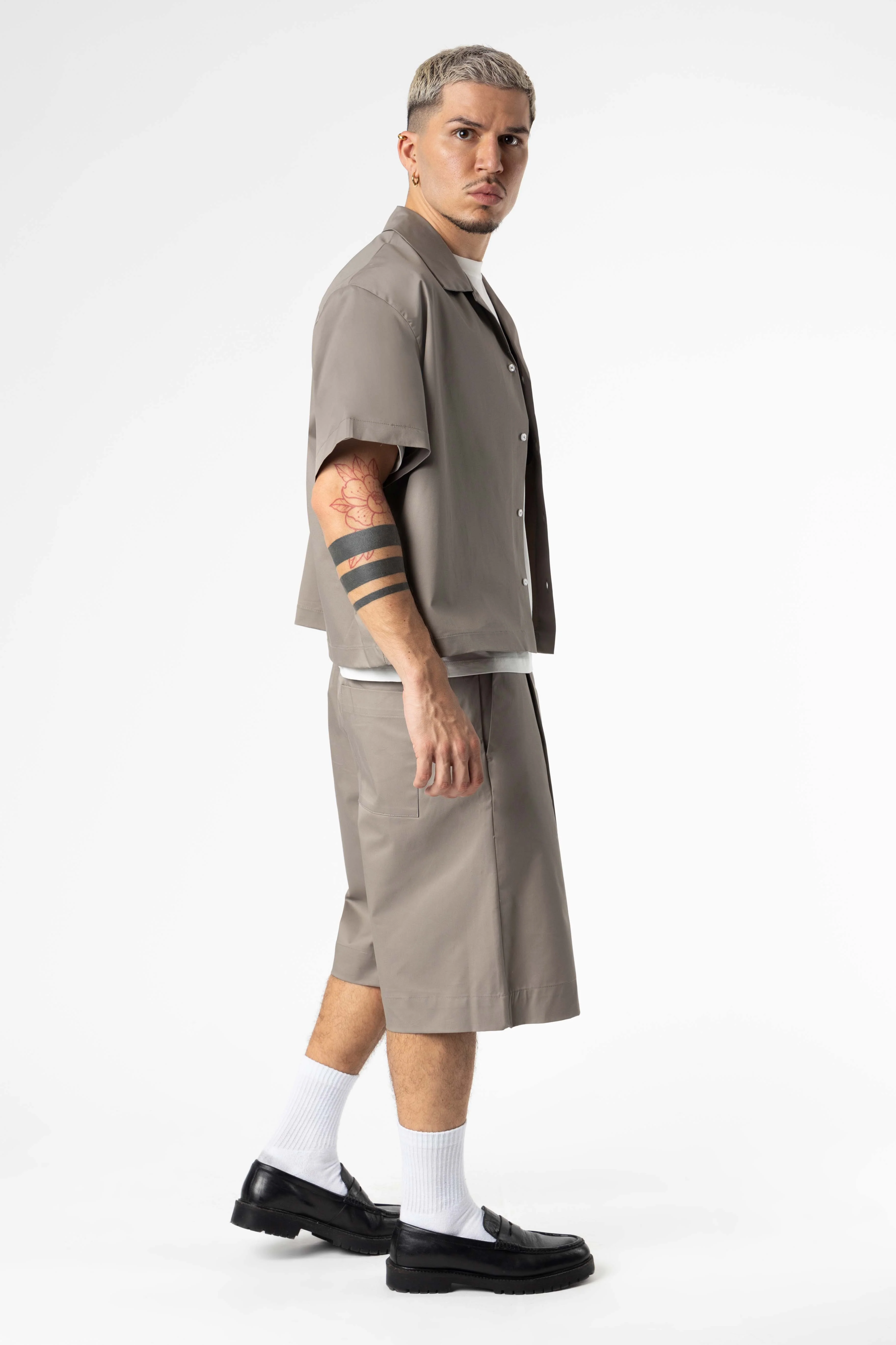 Plated Jorts Baggy fit 205Gsm Silver - Image 8