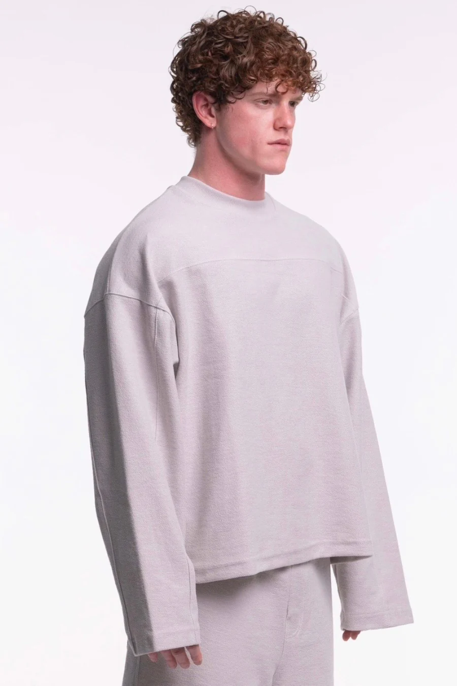 Longsleeve reversed sweatshirt grey - Image 3