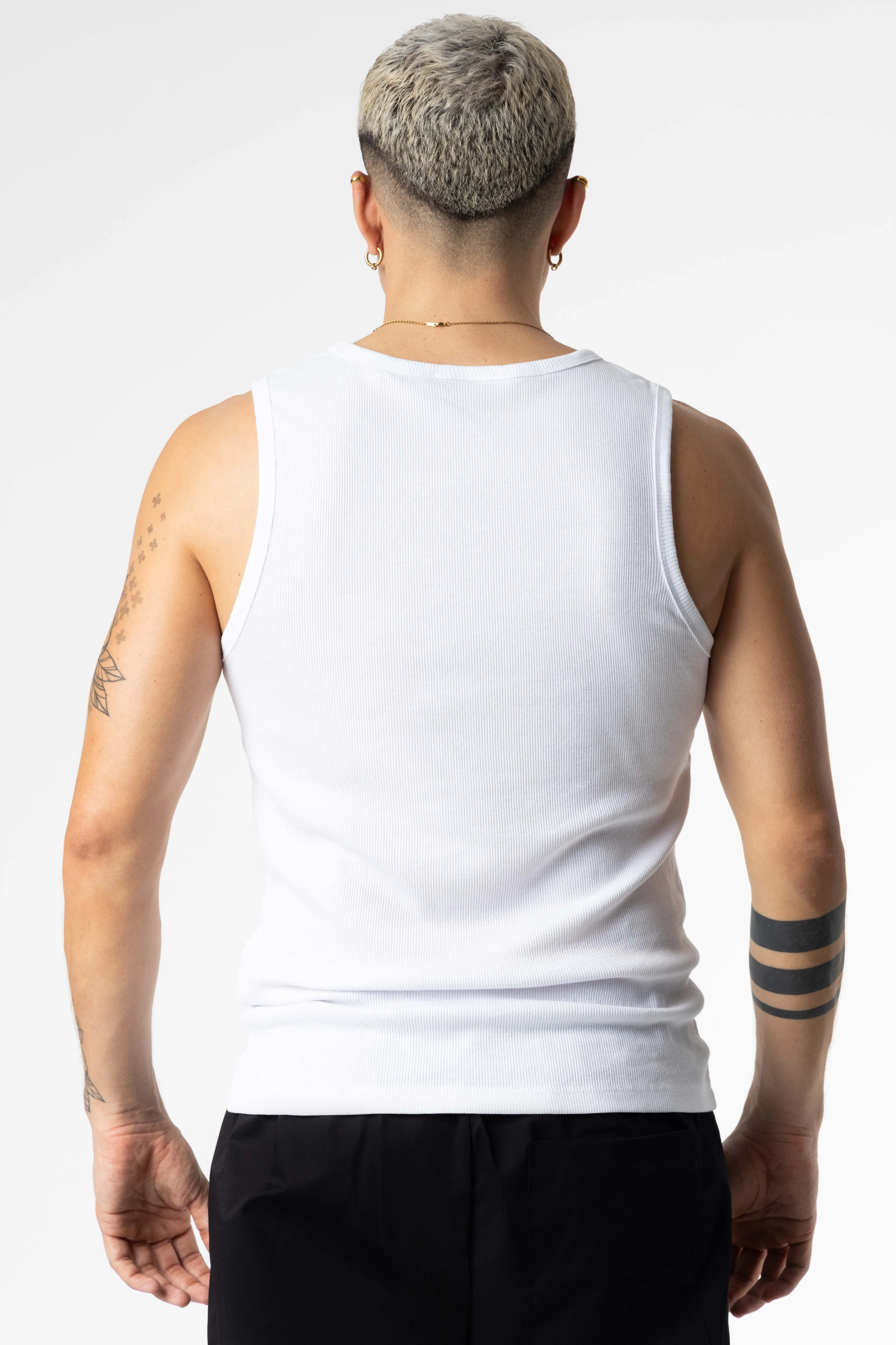 Ribbed Tanktop Blanks 190Gsm Black - Image 4