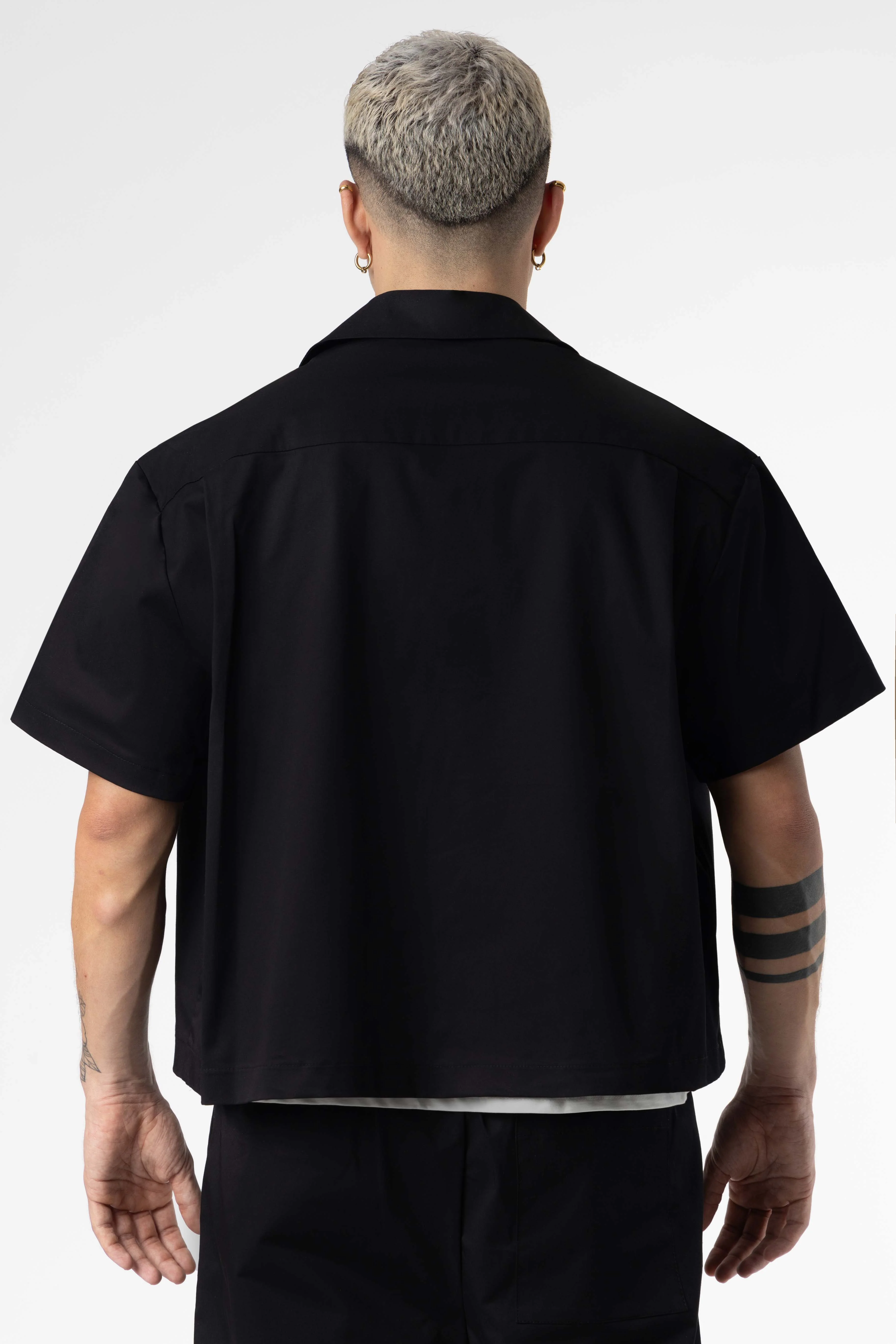 Shirt boxy fit Blanks 205Gsm Black - Image 4