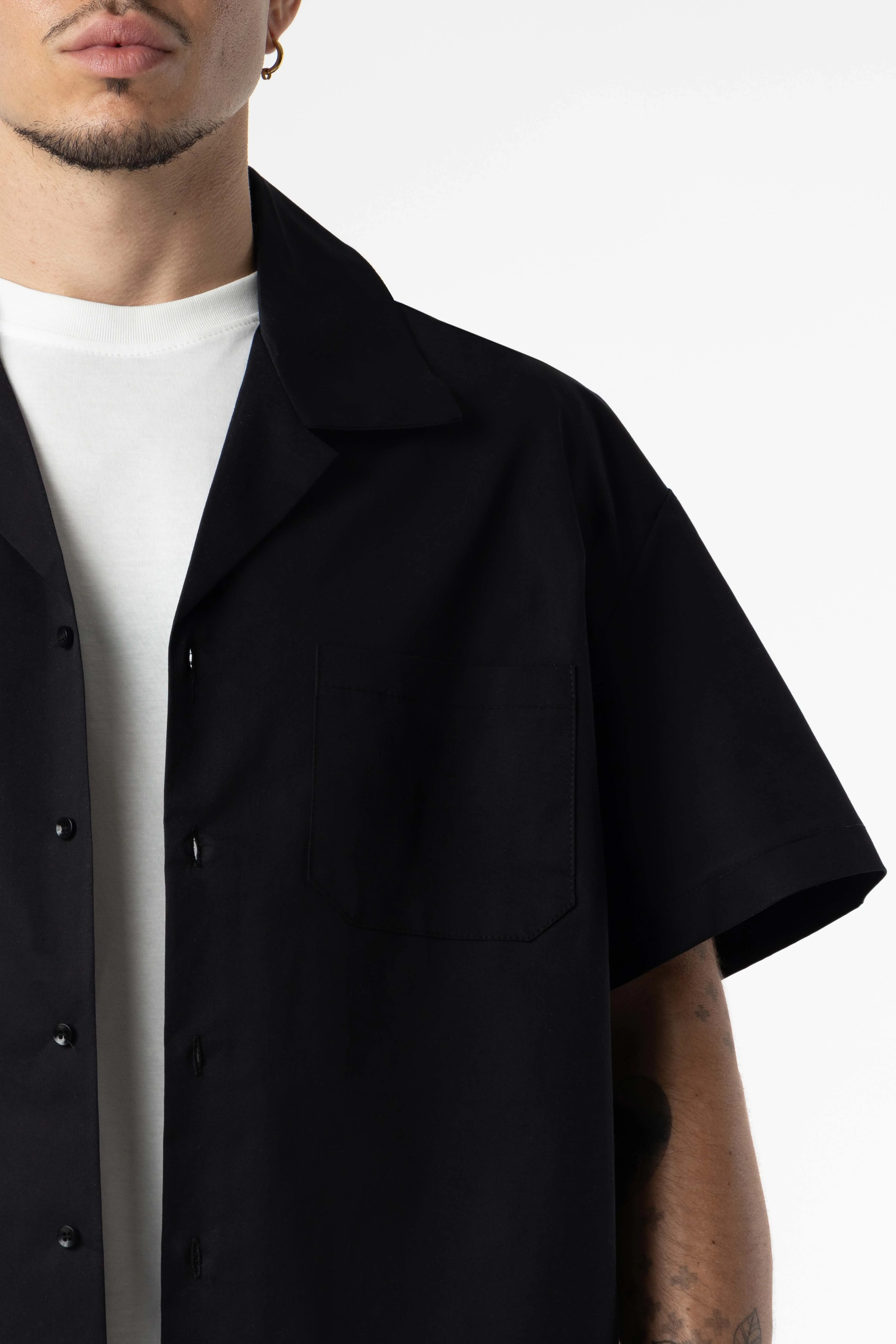 Shirt boxy fit Blanks 205Gsm Black - Image 5