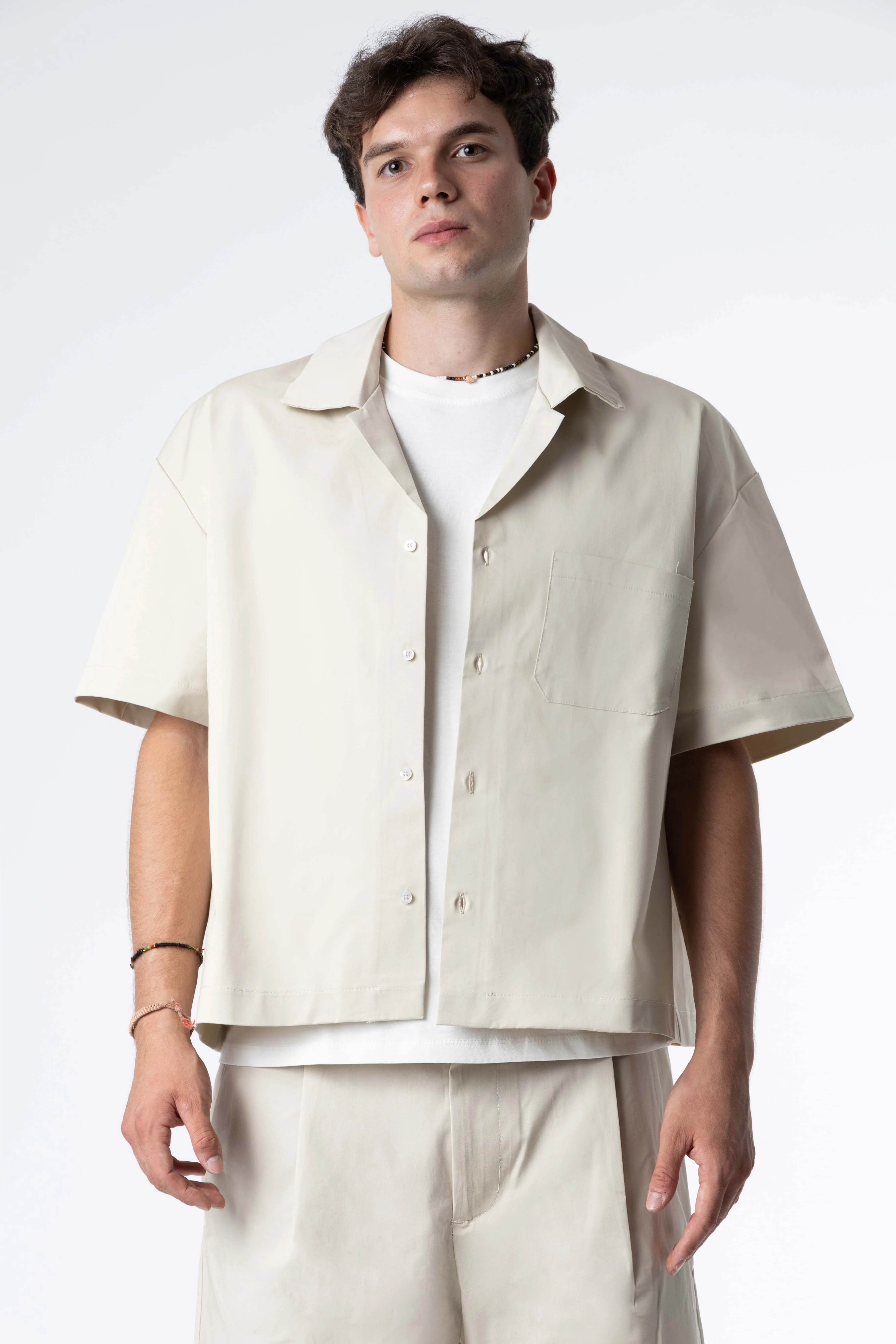 Shirt boxy fit Blanks 205Gsm Sand - Image 5
