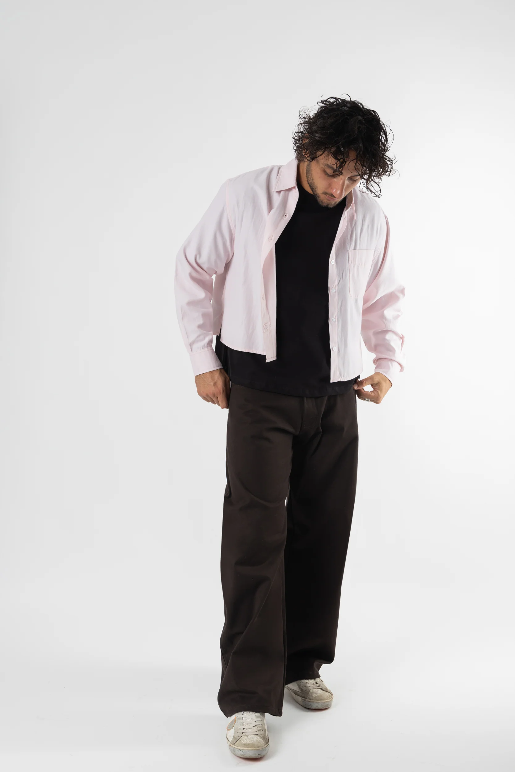 Shirt oxford Cropped Baby Pink - Image 14
