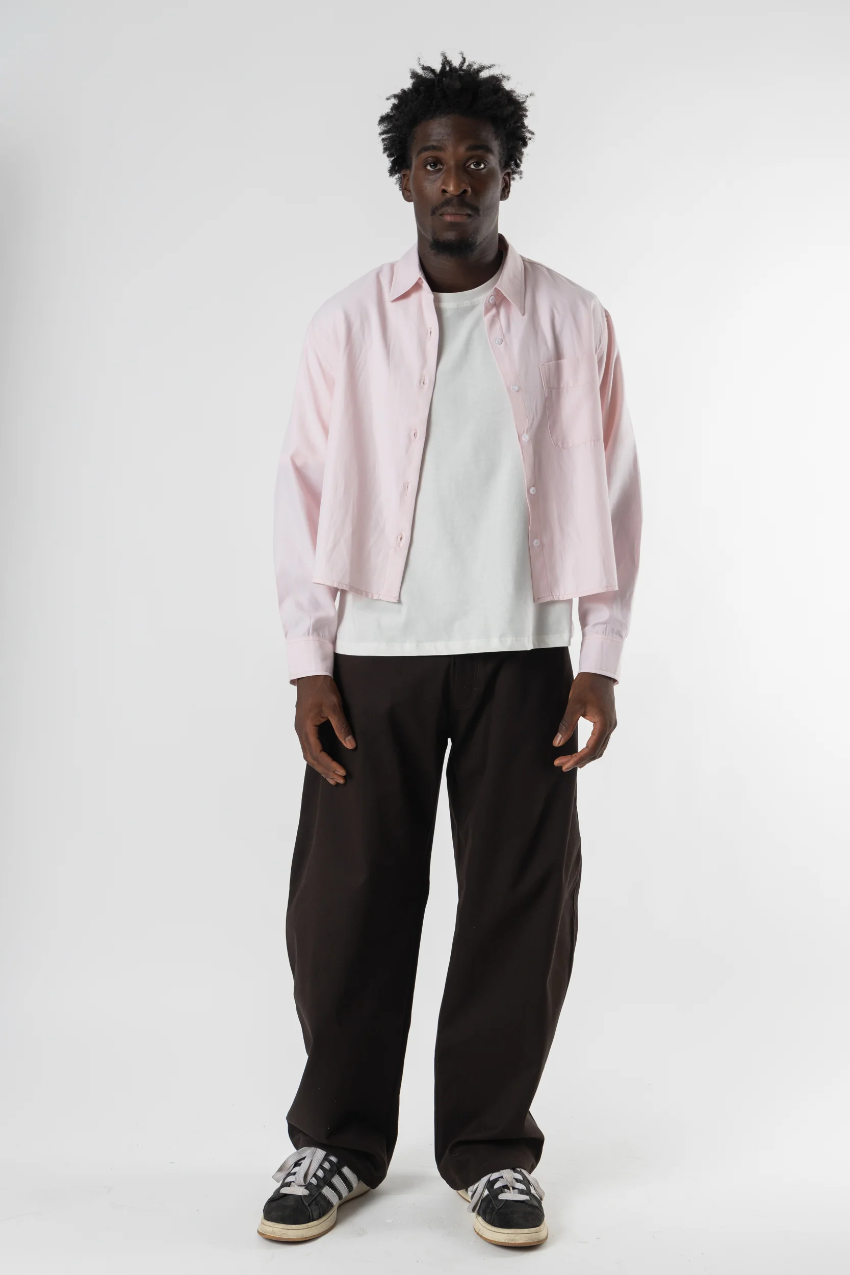 Shirt oxford Cropped Baby Pink - Image 5