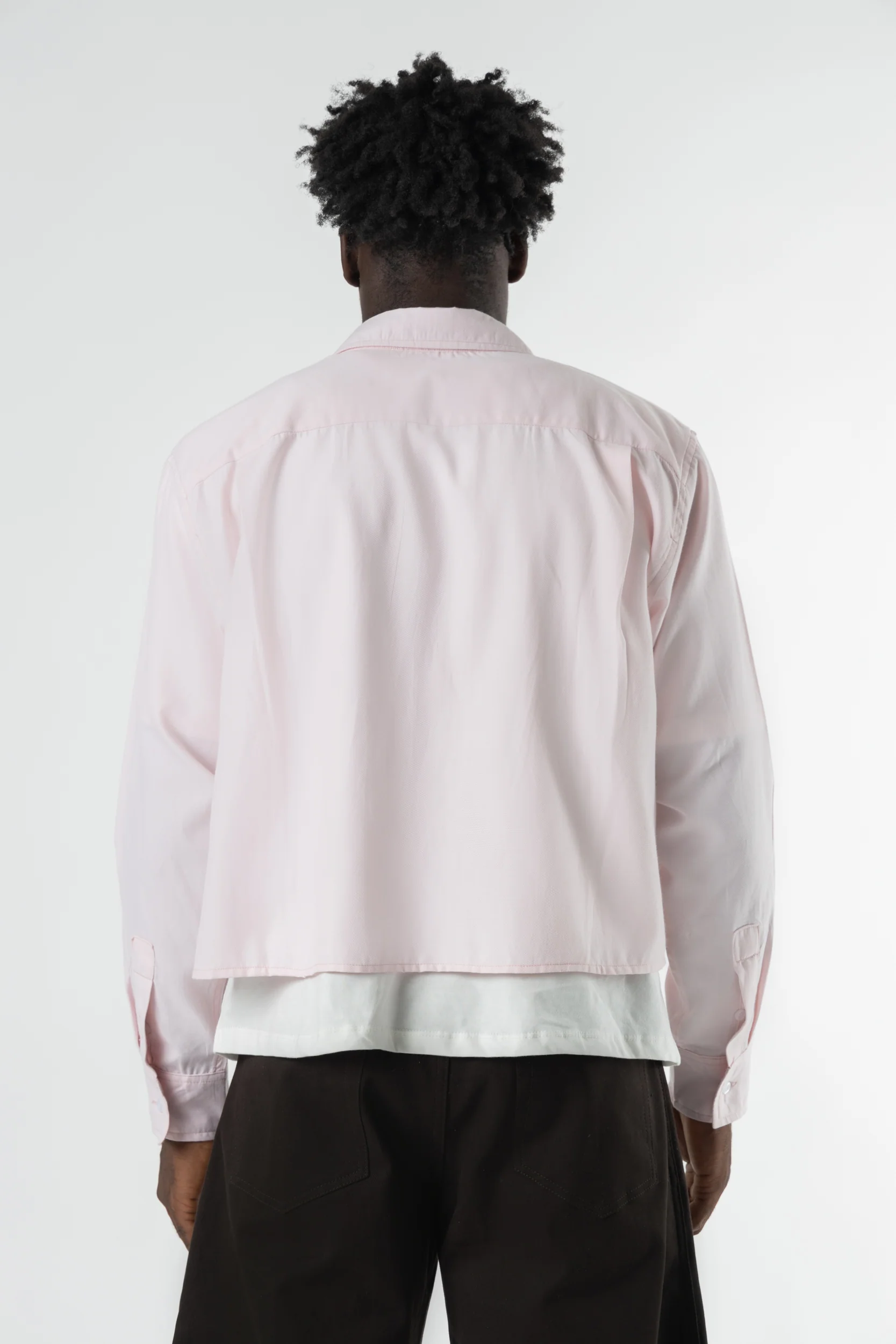 Shirt oxford Cropped Baby Pink - Image 6