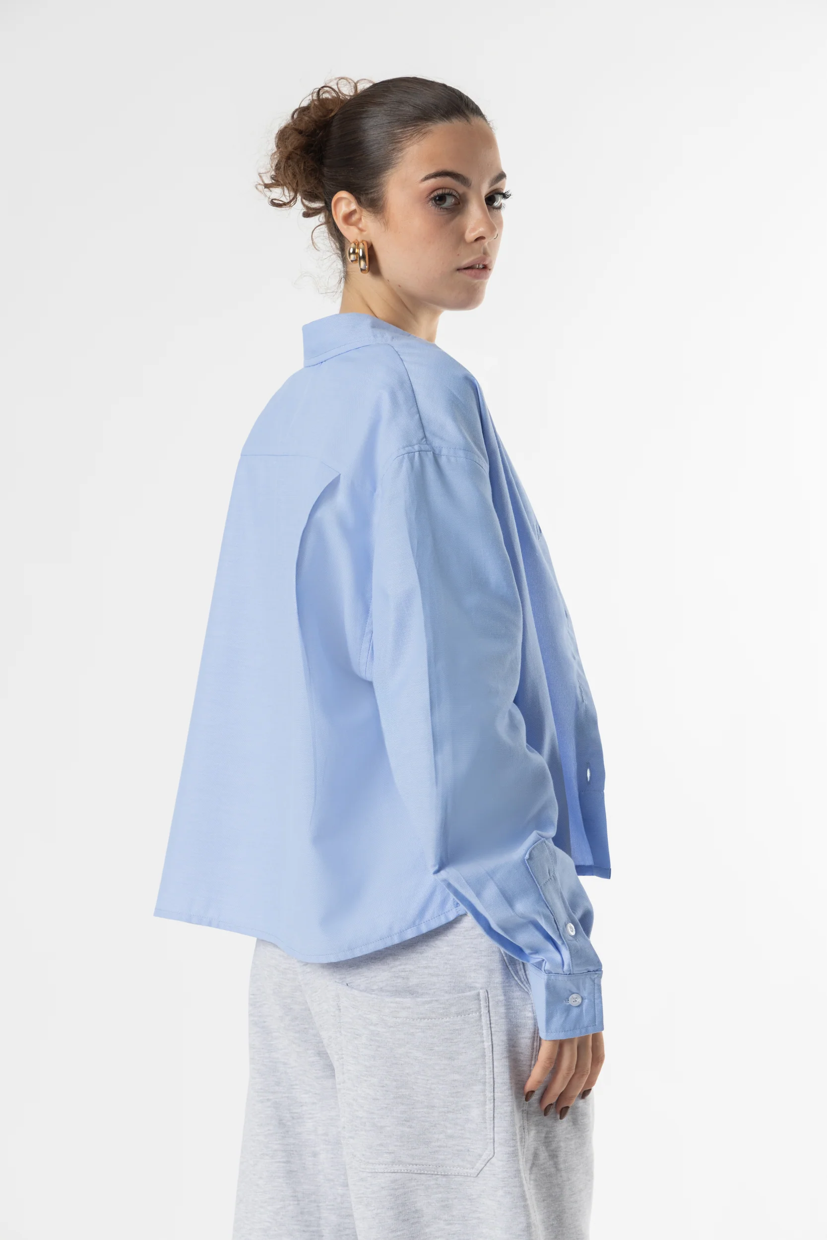 Shirt oxford Cropped Sky - Image 11