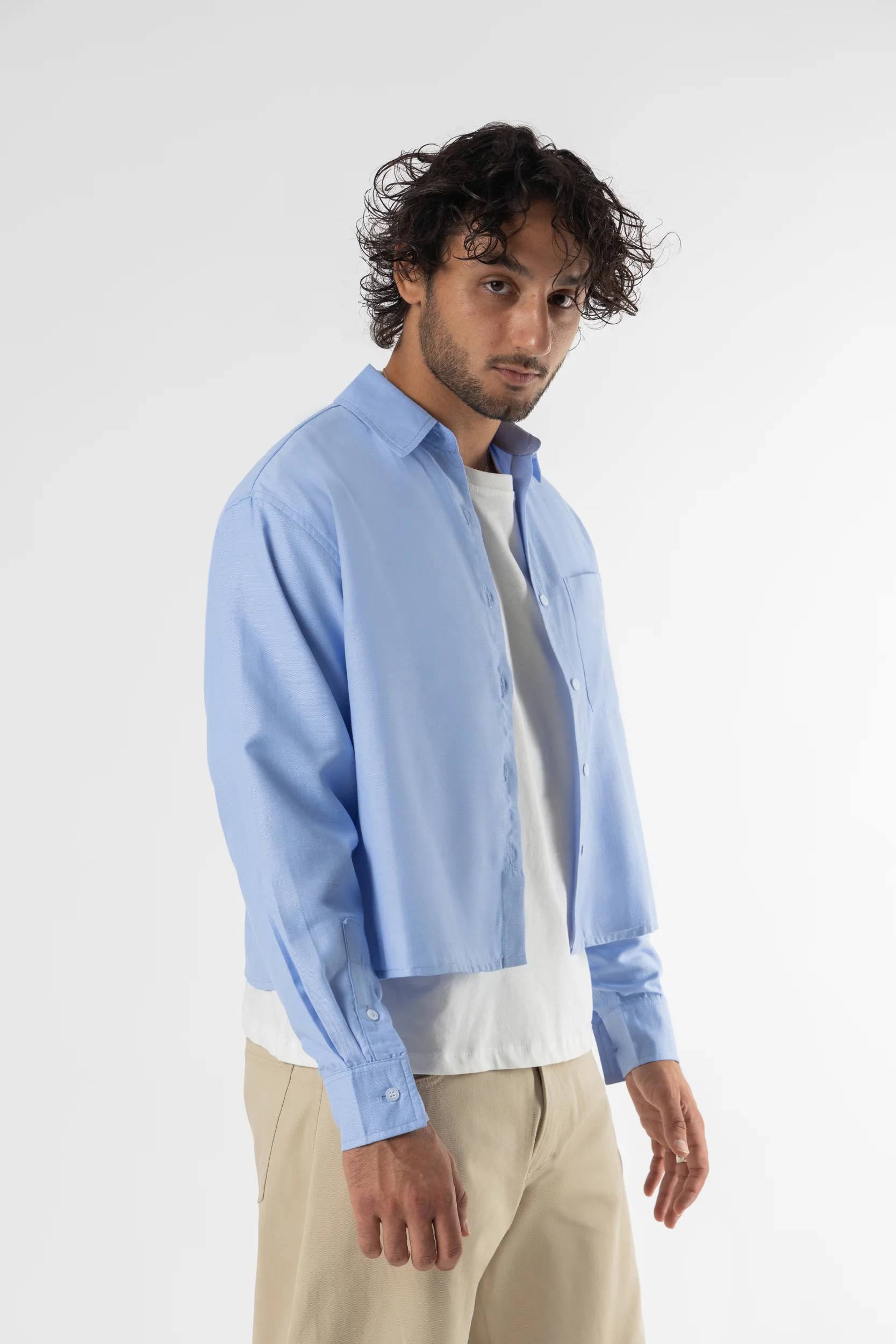 Shirt oxford Cropped Sky - Image 12