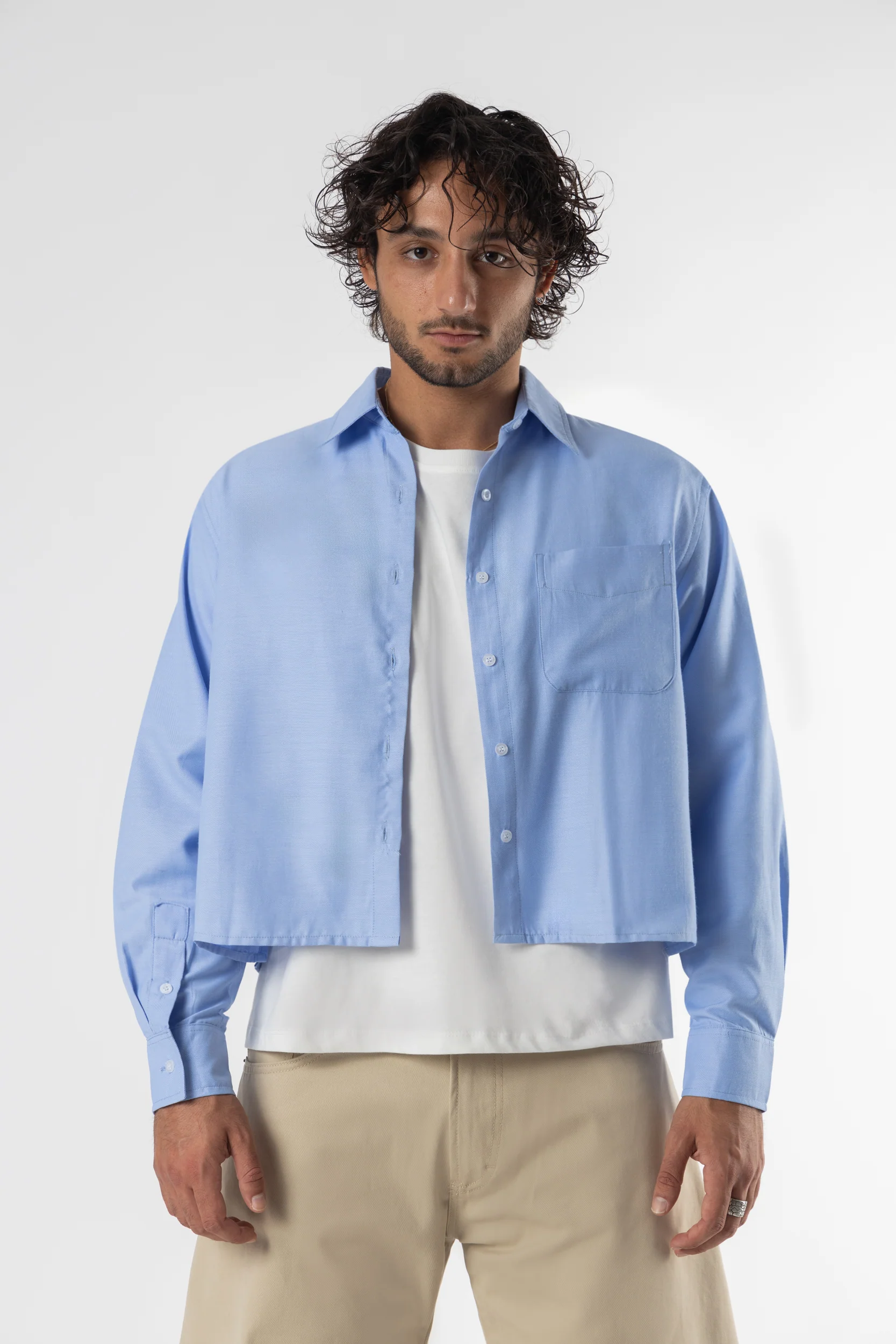 Shirt oxford Cropped Sky - Image 13