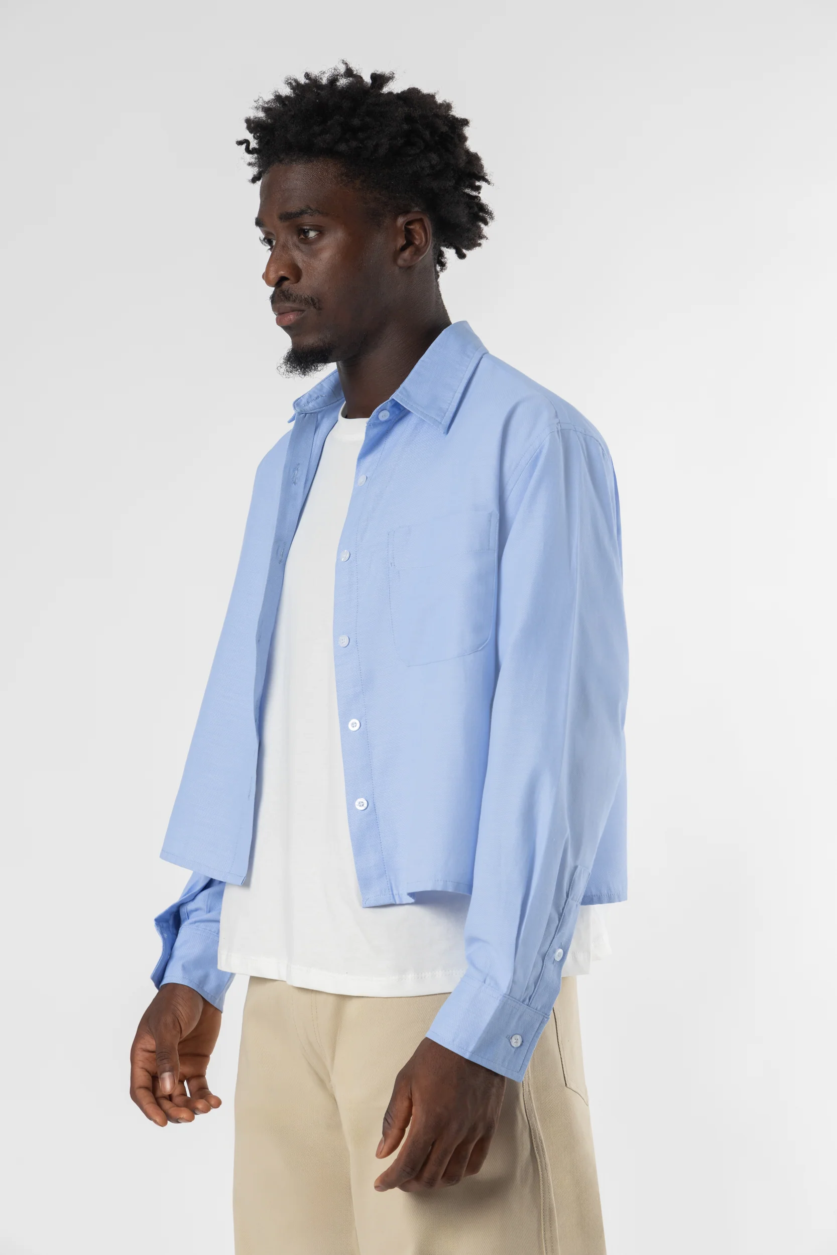 Shirt oxford Cropped Sky - Image 4