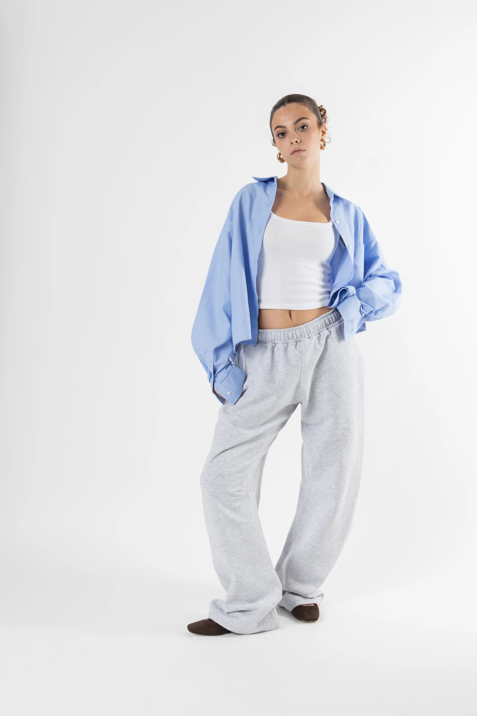 Shirt oxford Cropped Sky - Image 9