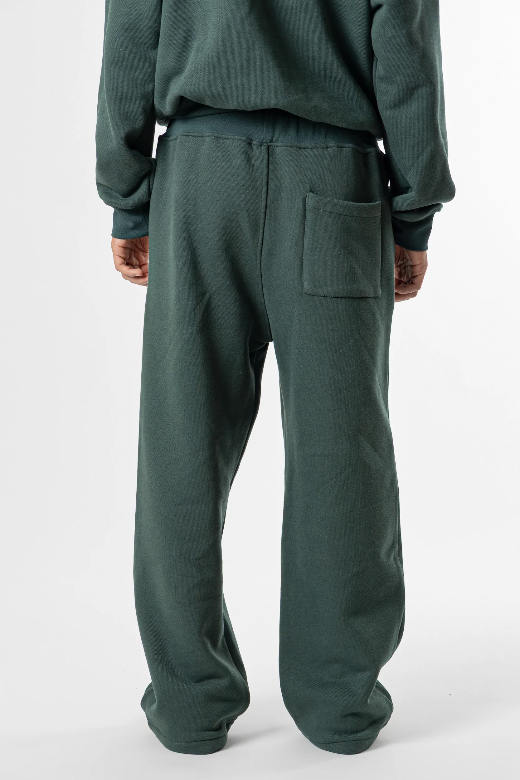 Sweatpants Baggy Fit Blanks 500GSM Forest Green - Image 4