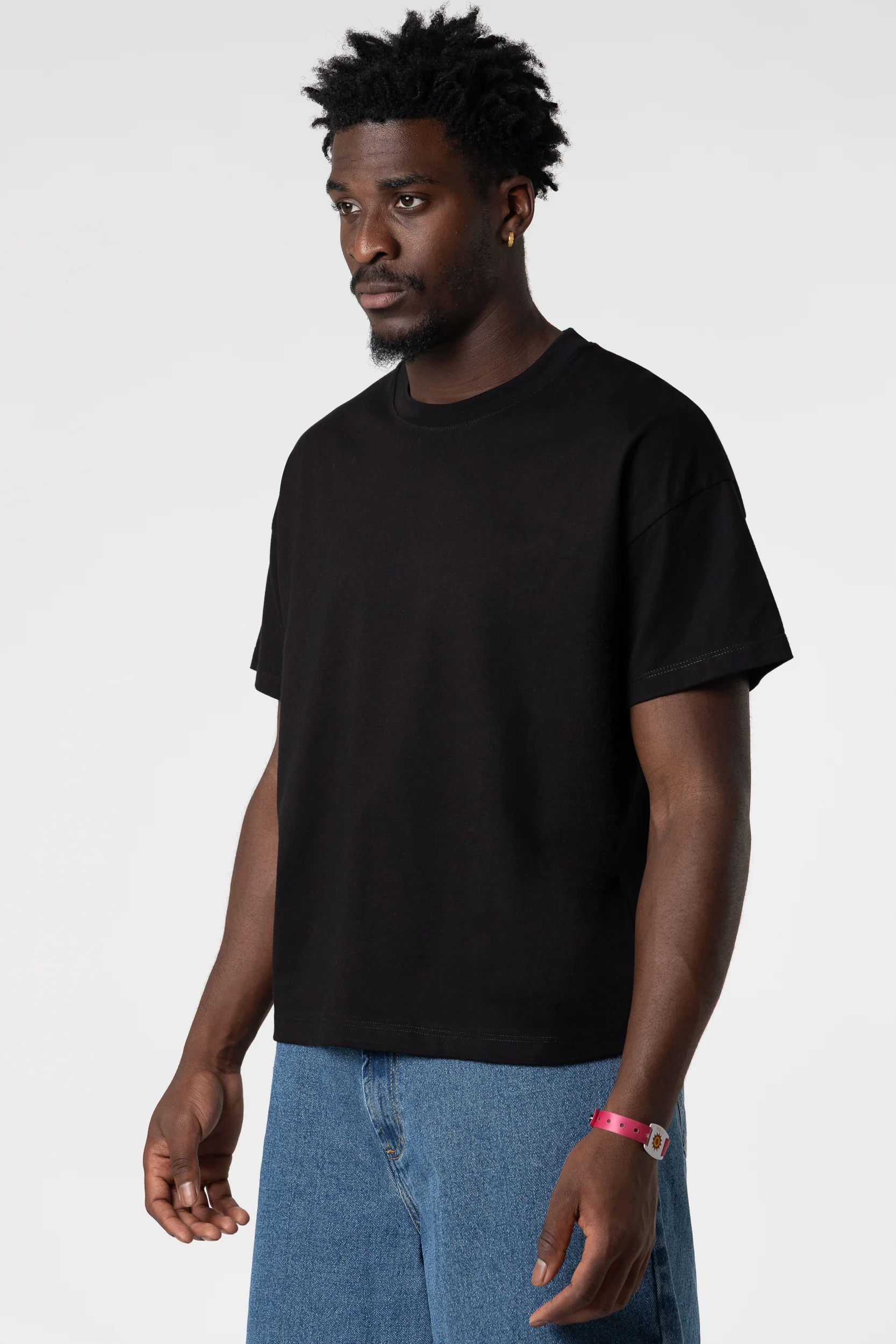 T-Shirt Blanks Boxy Fit 190GSM Merlot - Image 6
