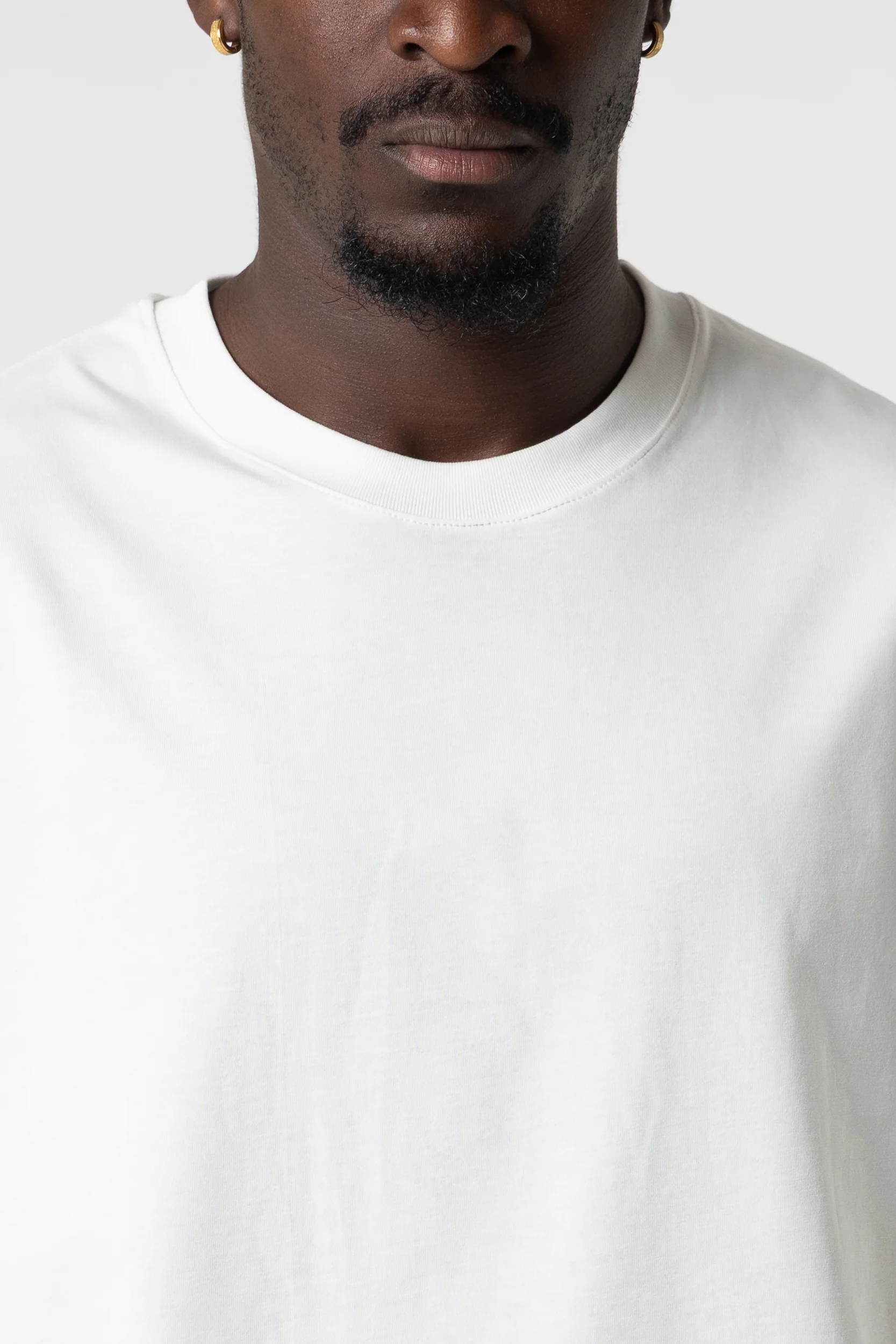 T-Shirt Blanks Boxy Fit 190GSM Off White - Image 5