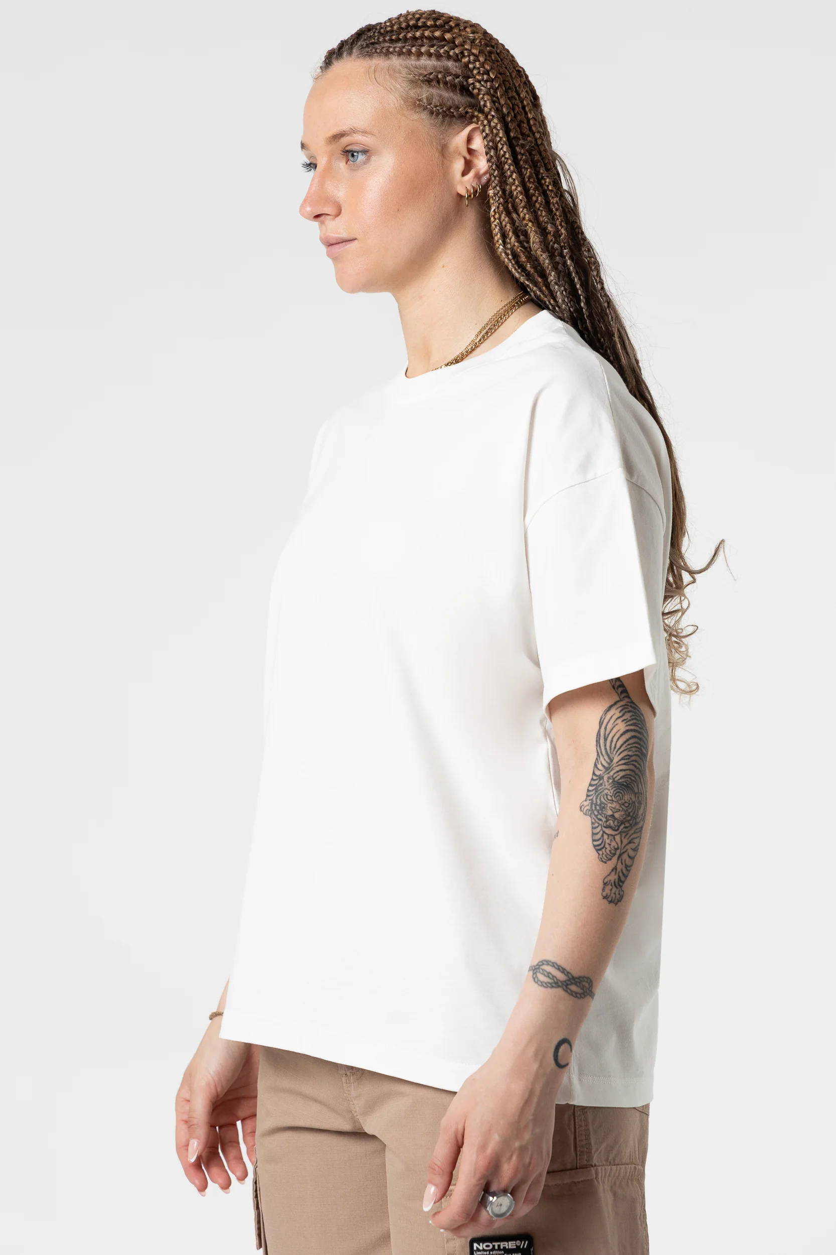 T-Shirt Blanks Boxy Fit 190GSM Merlot - Image 11