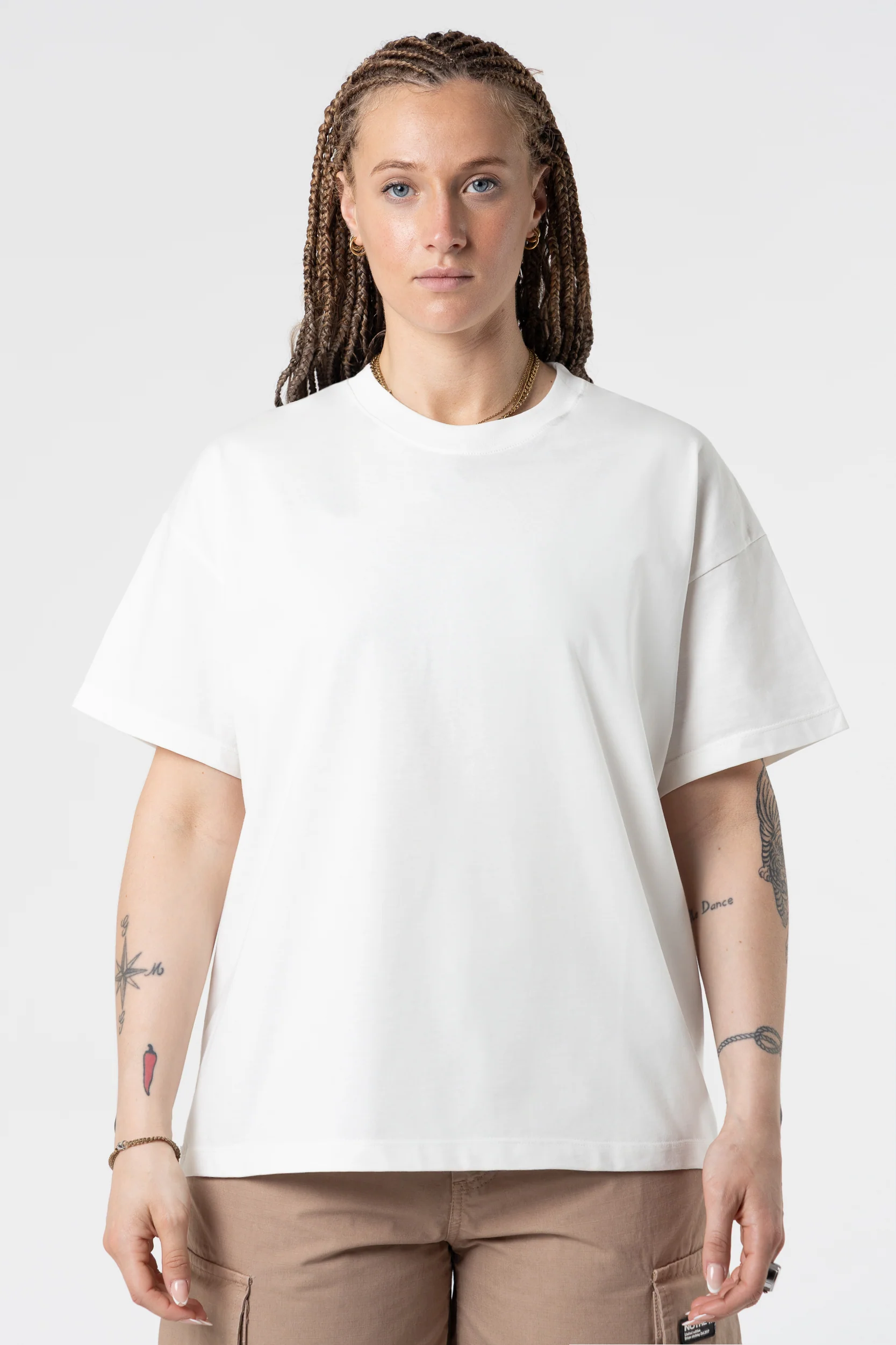 T-Shirt Blanks Boxy Fit 190GSM Merlot - Image 10
