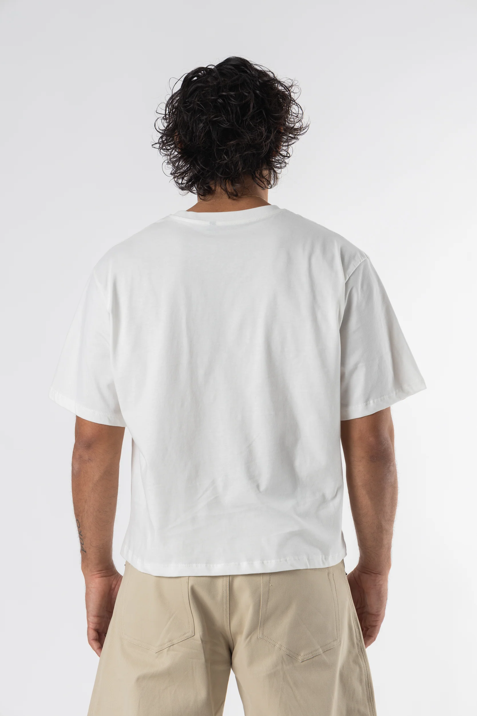 T-Shirt Cropped Blanks 220GSM Off White - Image 3