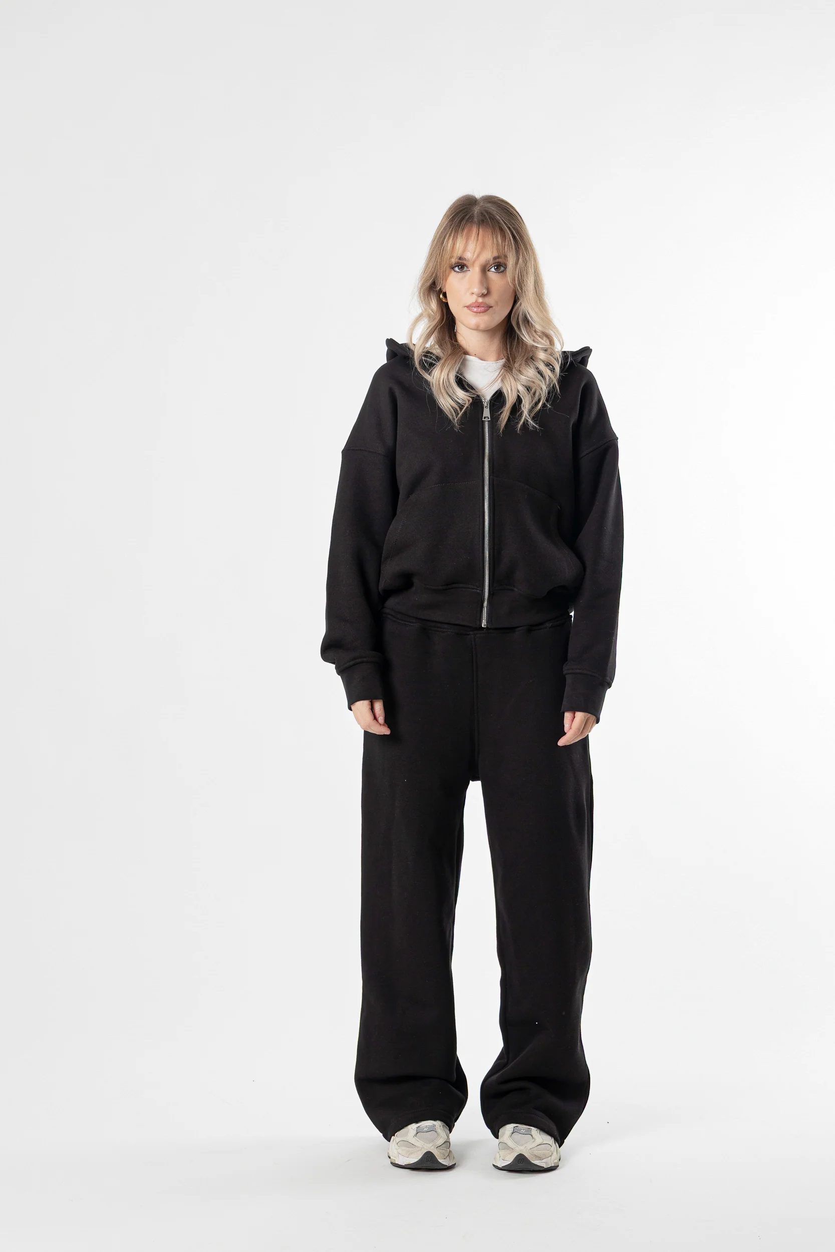 Zip Hoodie Heavy Blanks 500GSM Dark chocolate - Image 9