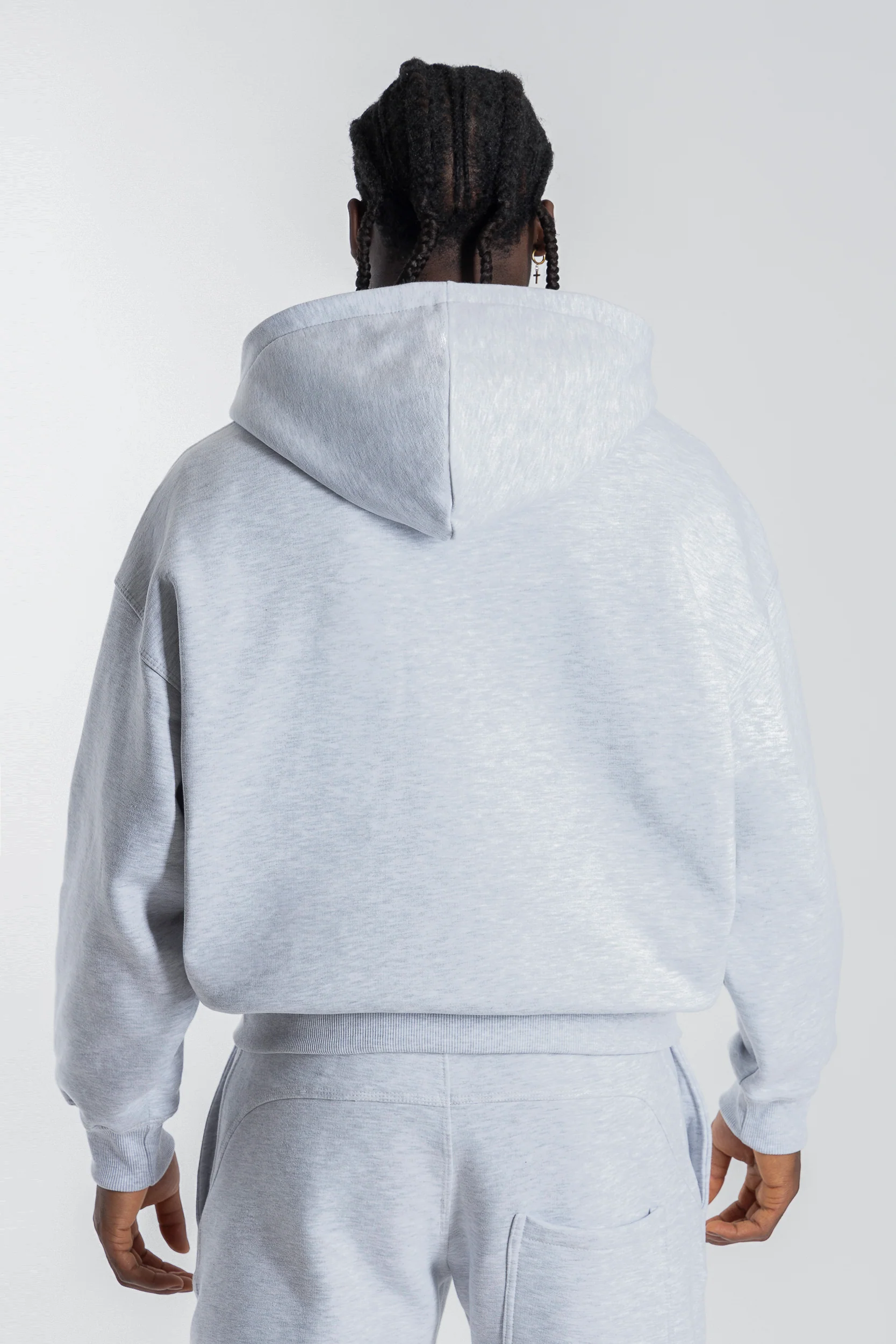 Zip Hoodie Premium Blanks 330GSM Night Blue - Image 3