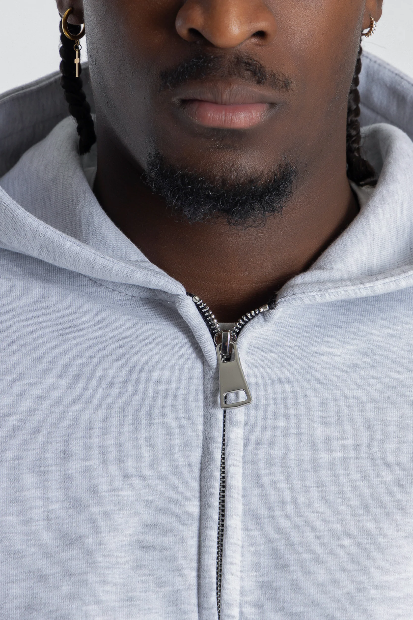 Zip Hoodie Premium Blanks 330GSM Night Blue - Image 5