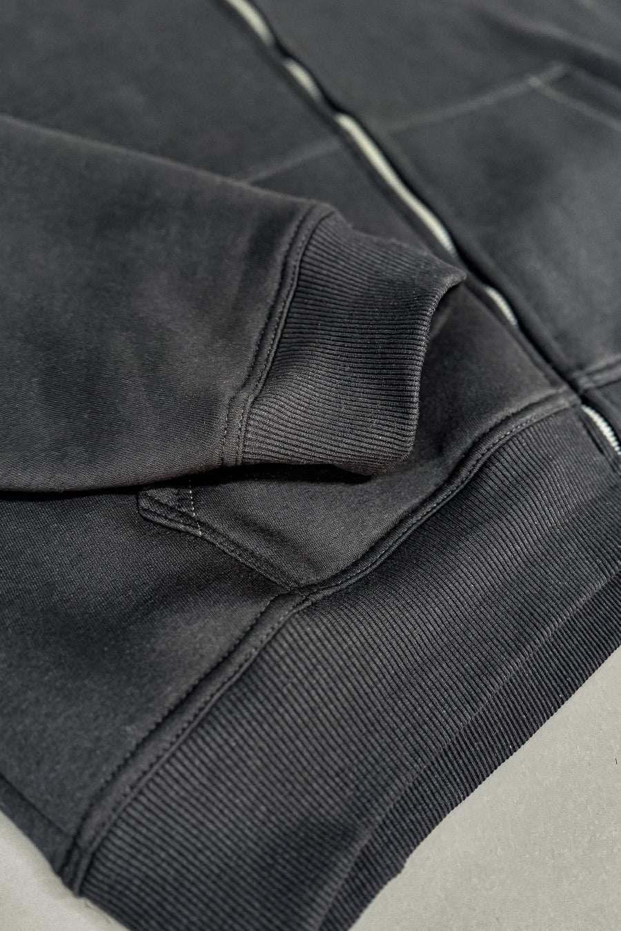 Zip Hoodie Premium Blanks 330GSM Night Blue - Image 6